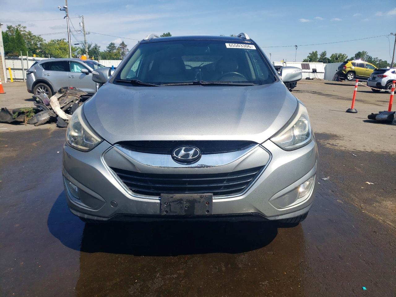 2015 Hyundai Tucson Limited Silver vin: KM8JUCAG4FU110231