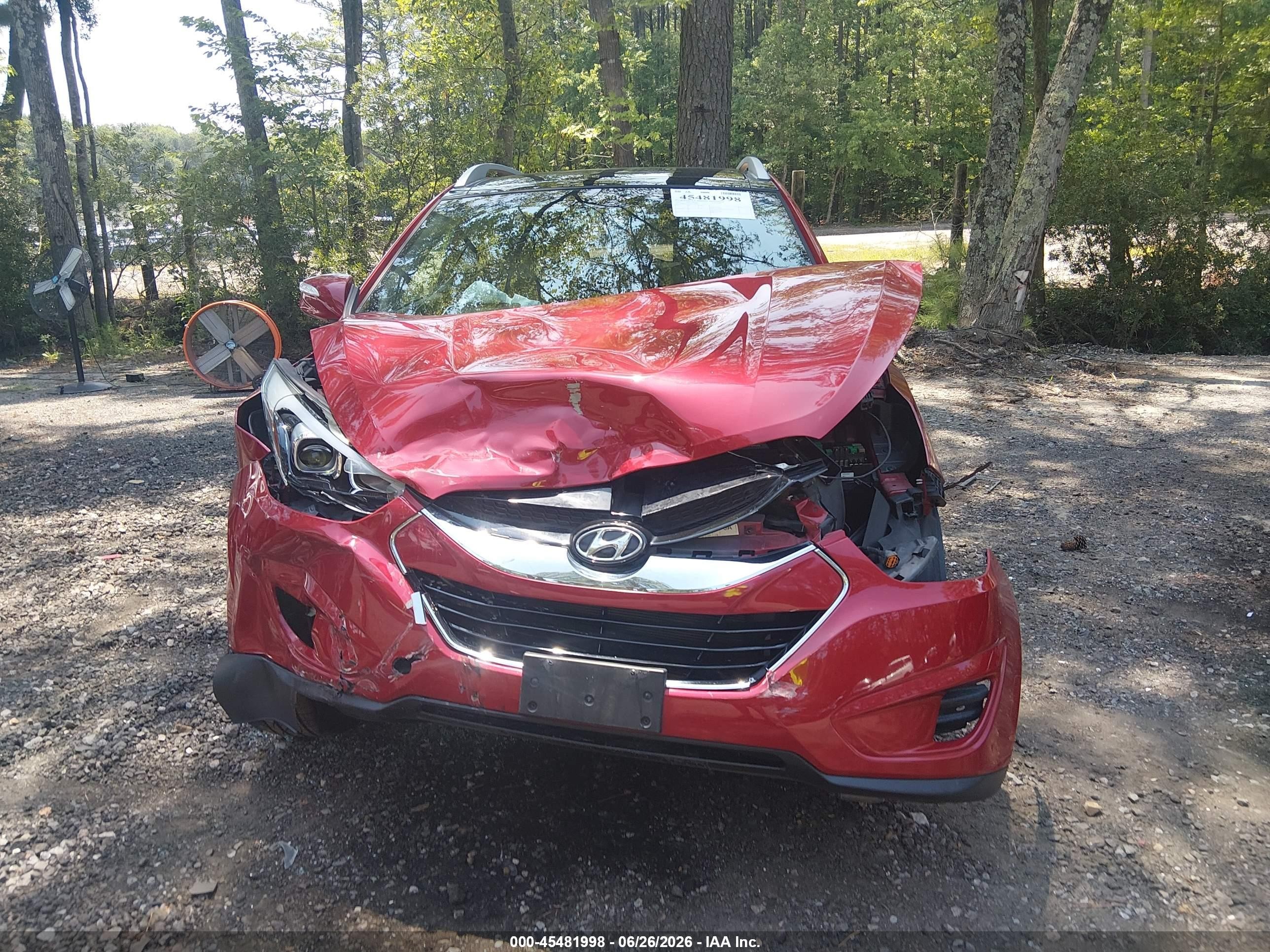 2015 Hyundai Tucson Limited Red vin: KM8JUCAG4FU987883