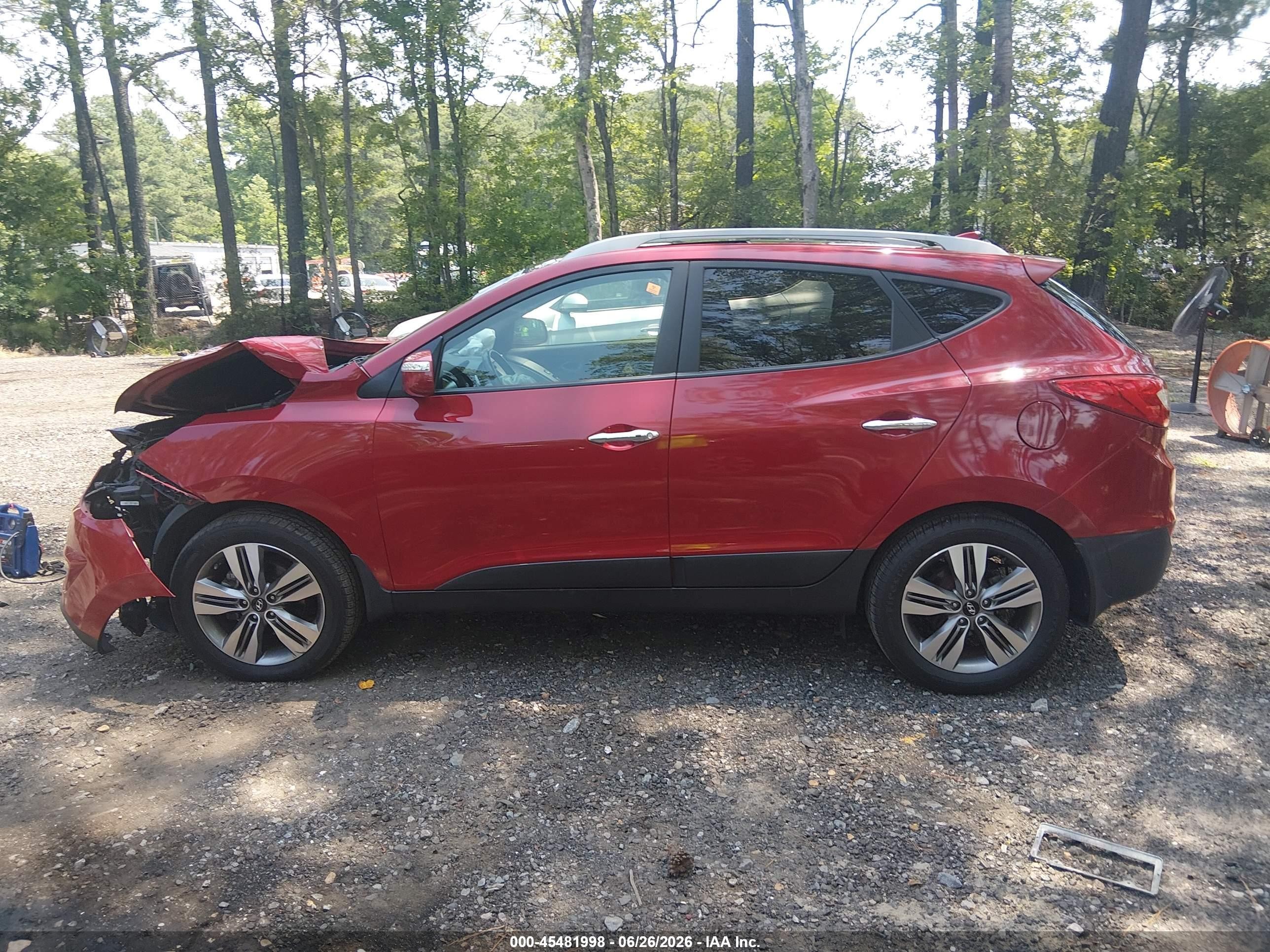 2015 Hyundai Tucson Limited Red vin: KM8JUCAG4FU987883