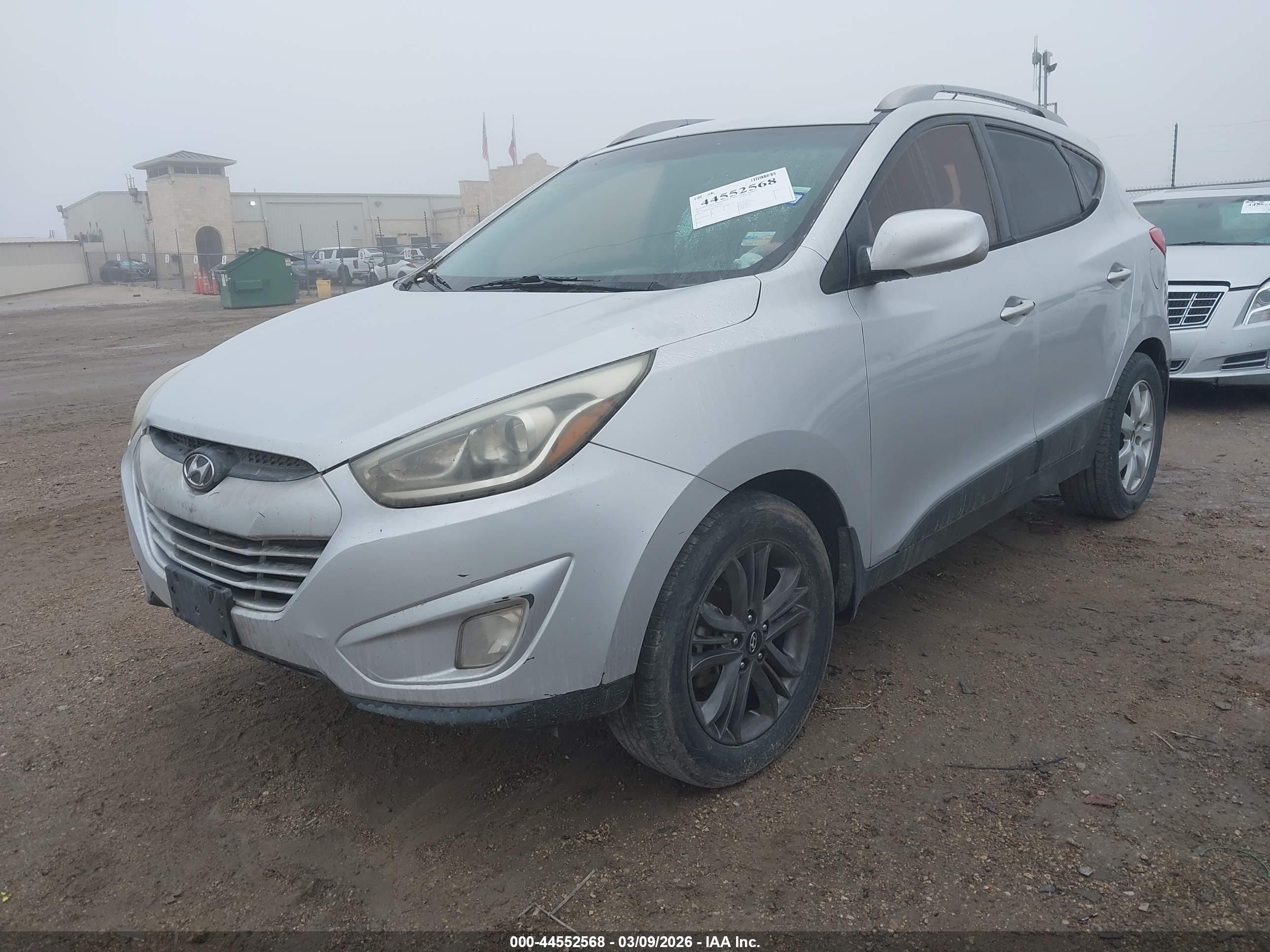 2014 Hyundai Tucson Se Silver vin: KM8JUCAG5EU826599