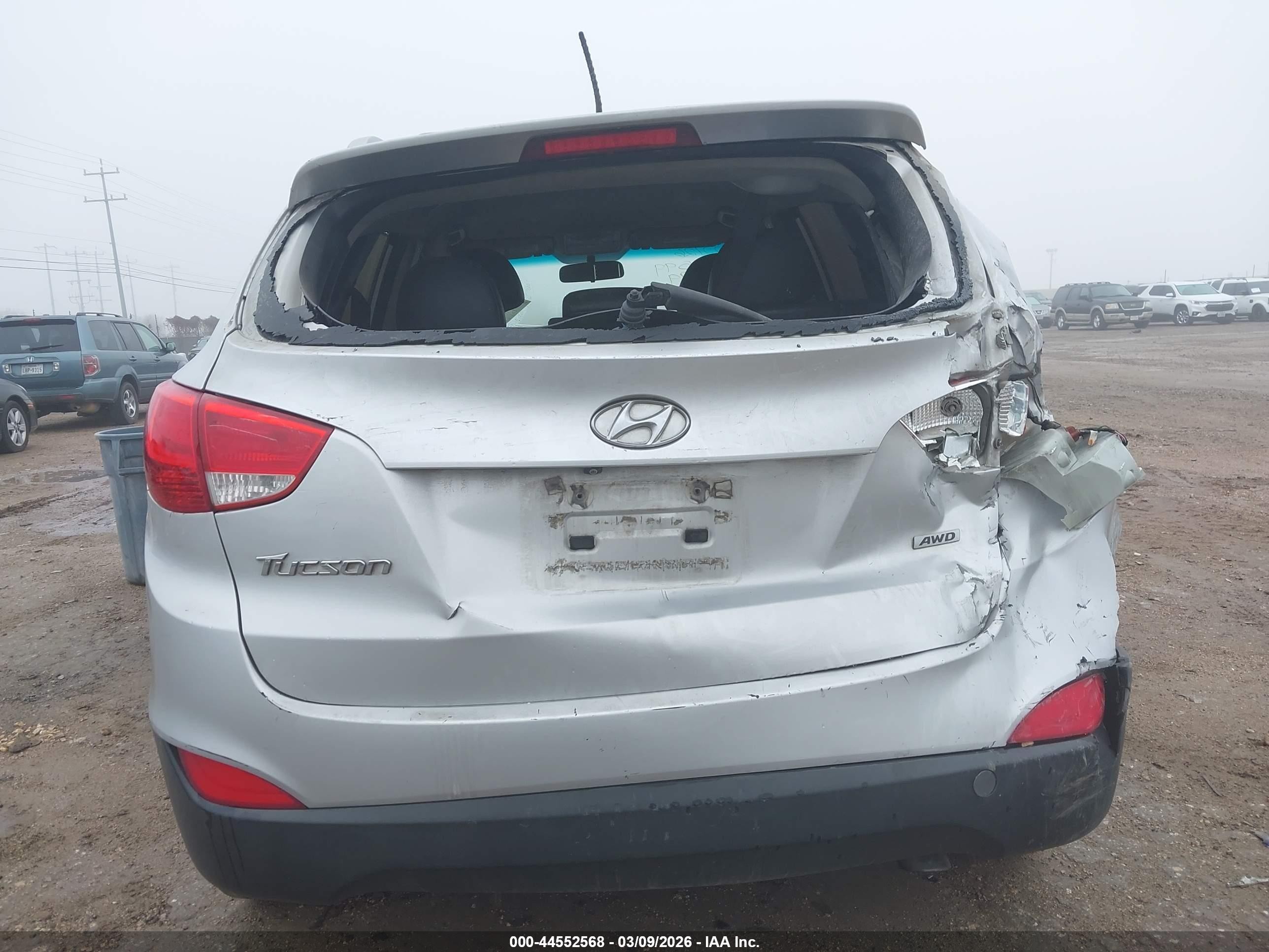 2014 Hyundai Tucson Se Silver vin: KM8JUCAG5EU826599