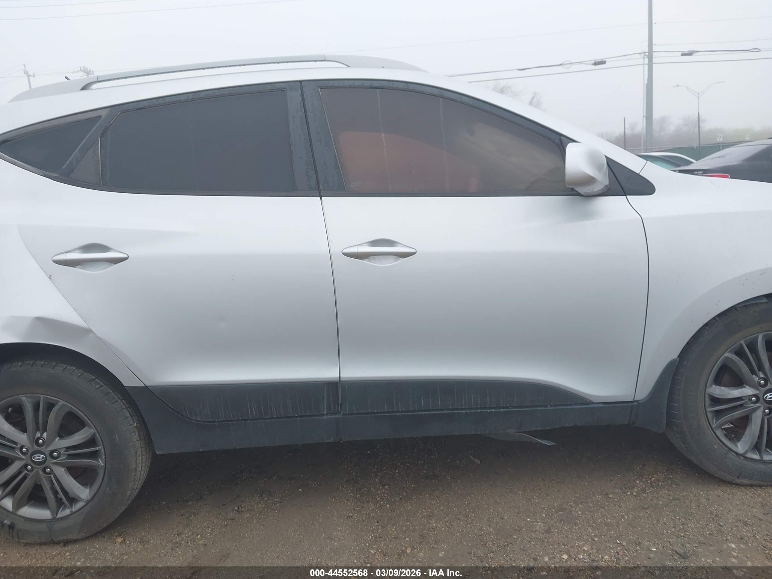 2014 Hyundai Tucson Se Silver vin: KM8JUCAG5EU826599