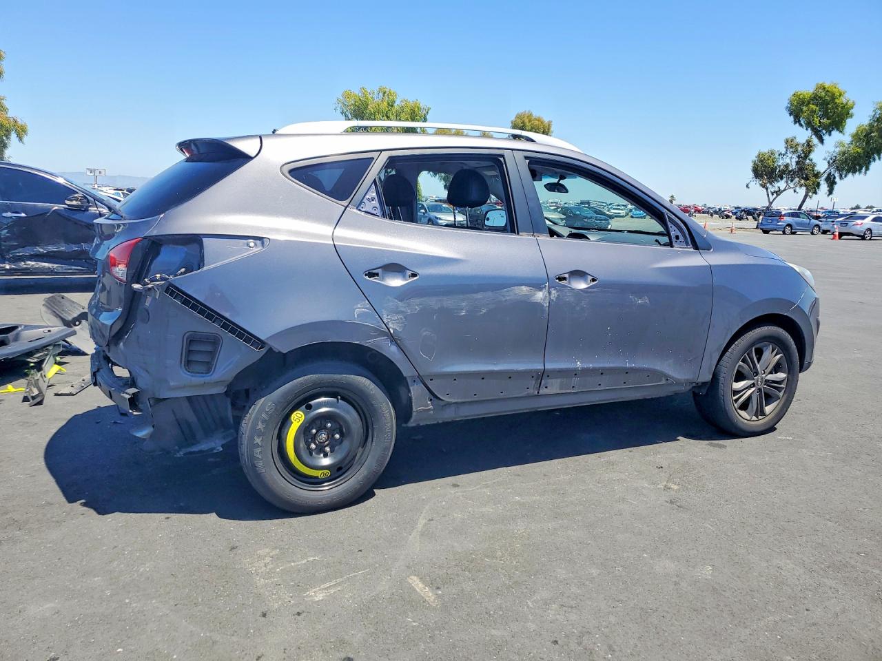 2014 Hyundai Tucson Se Gray vin: KM8JUCAG5EU859425