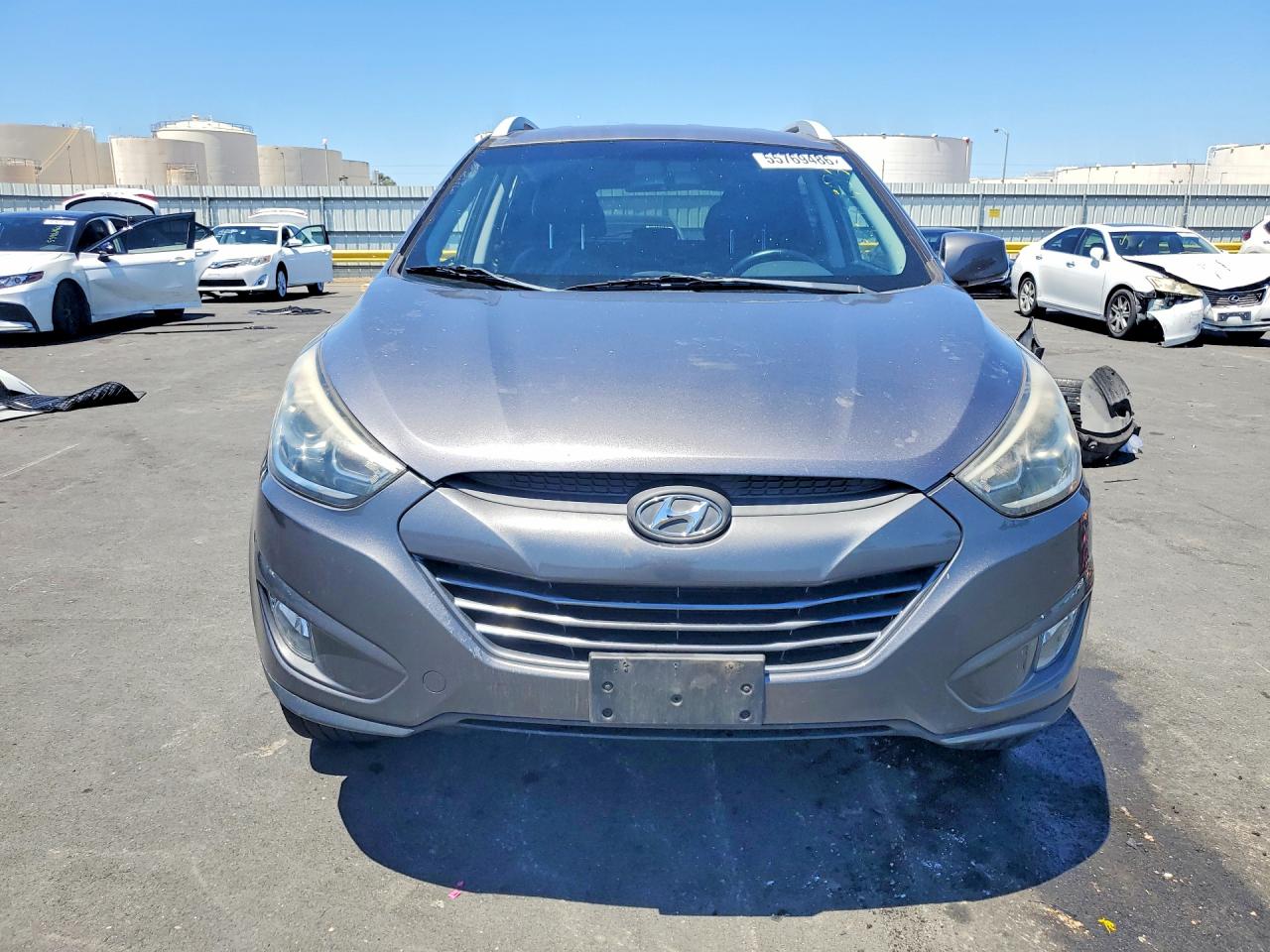 2014 Hyundai Tucson Se Gray vin: KM8JUCAG5EU859425
