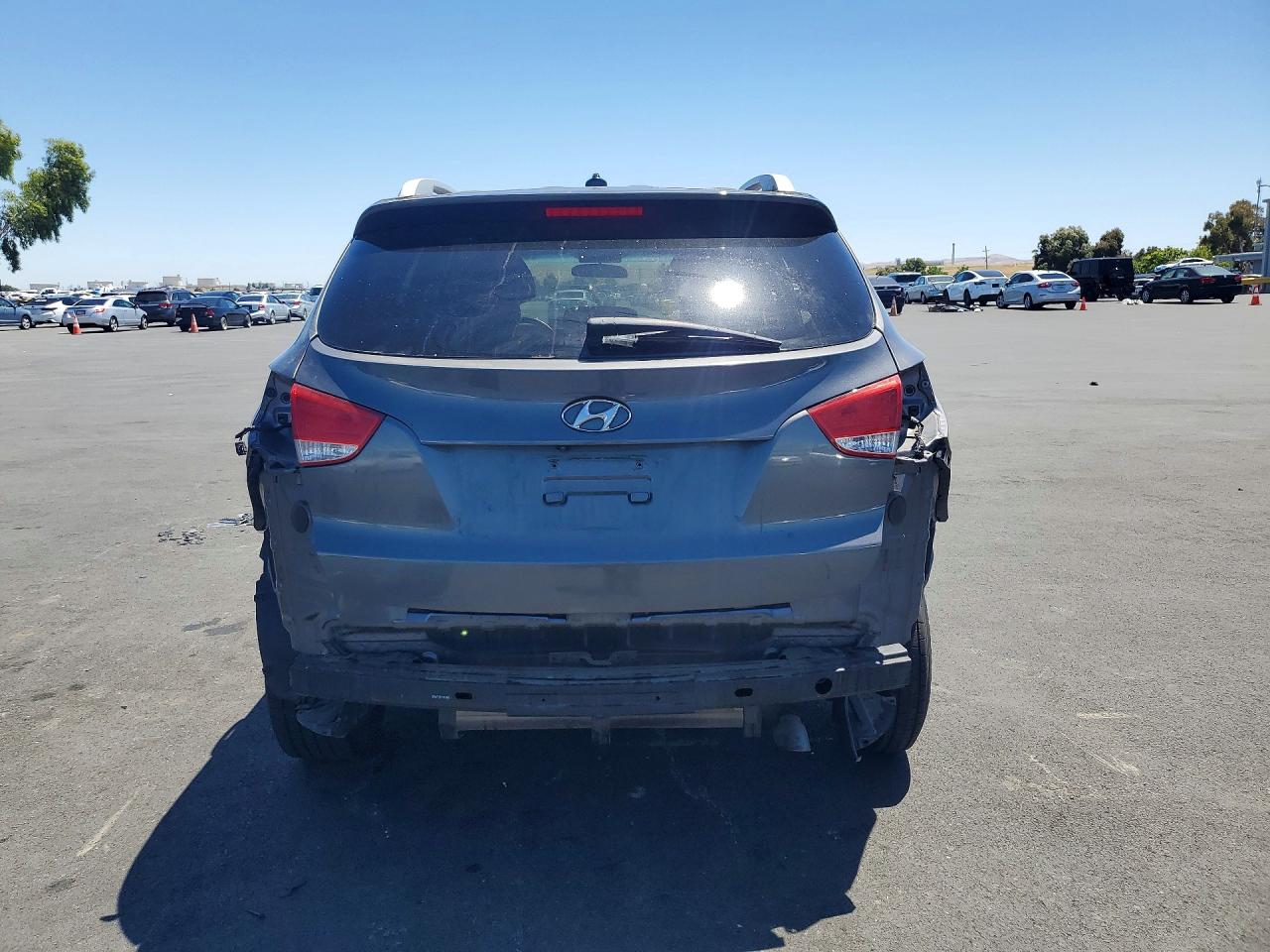 2014 Hyundai Tucson Se Gray vin: KM8JUCAG5EU859425