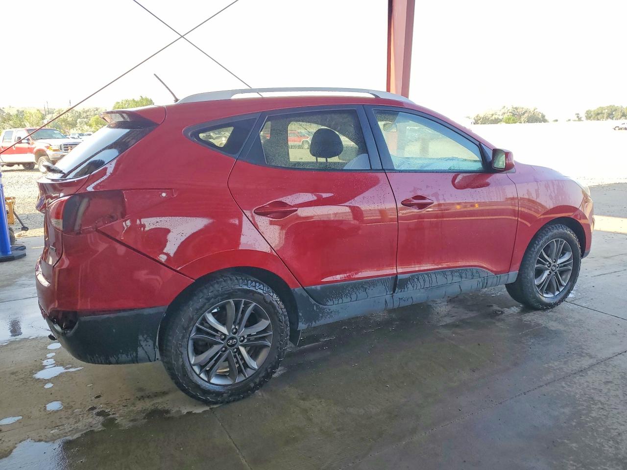 2014 Hyundai Tucson Se Красный vin: KM8JUCAG5EU914889