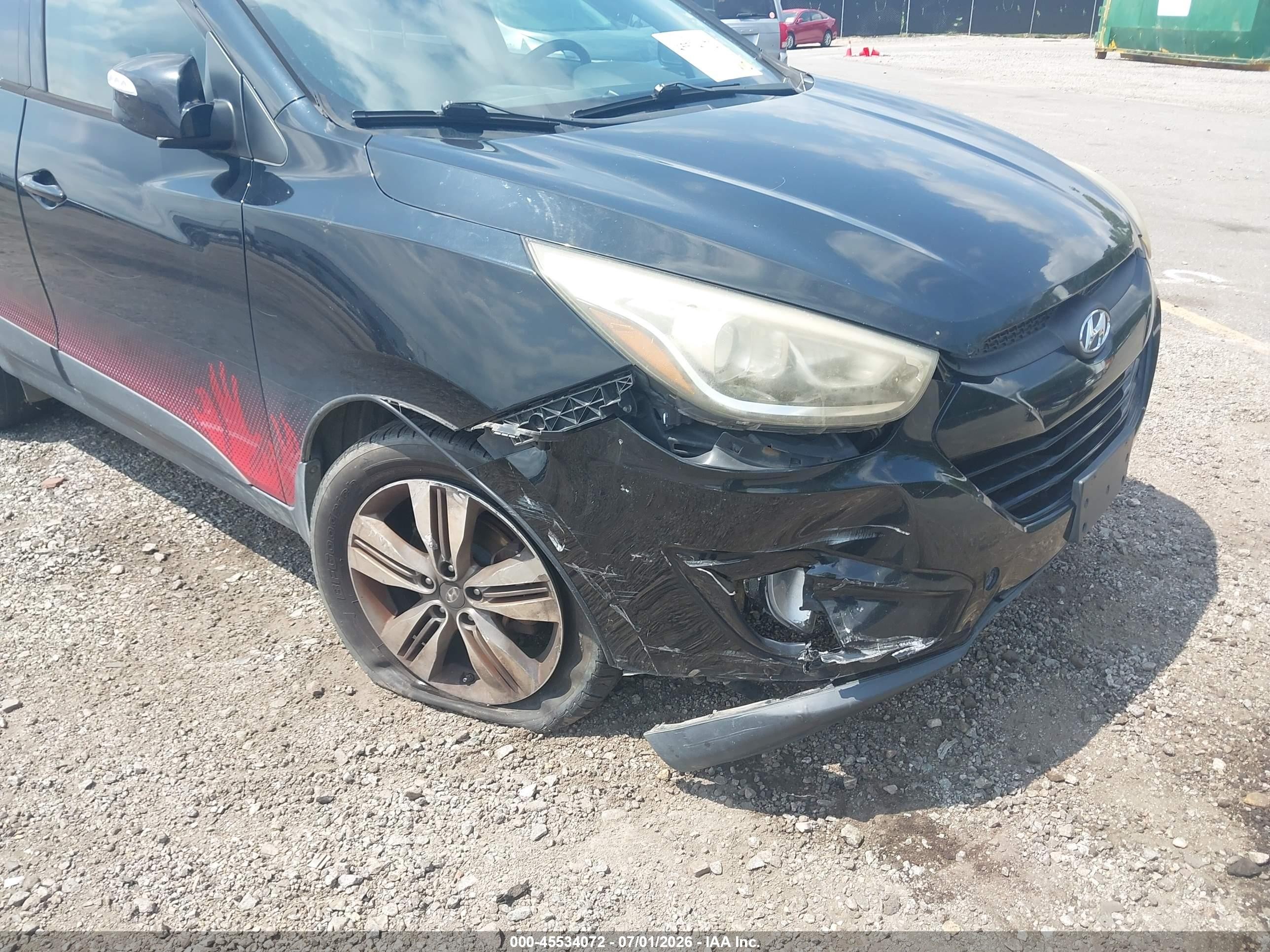 2014 Hyundai Tucson Walking Dead Edition Черный vin: KM8JUCAG5EU940487