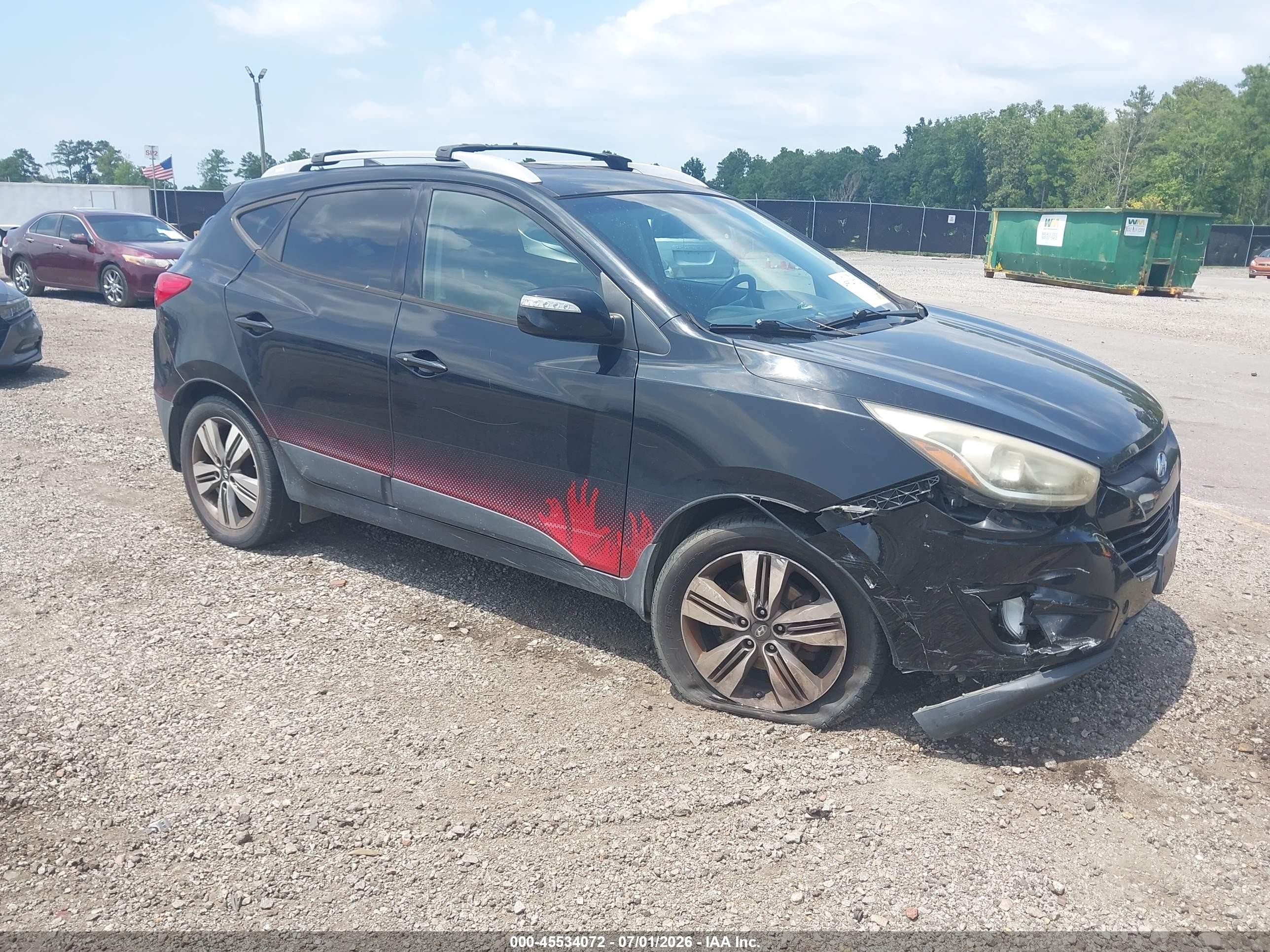 2014 Hyundai Tucson Walking Dead Edition Черный vin: KM8JUCAG5EU940487
