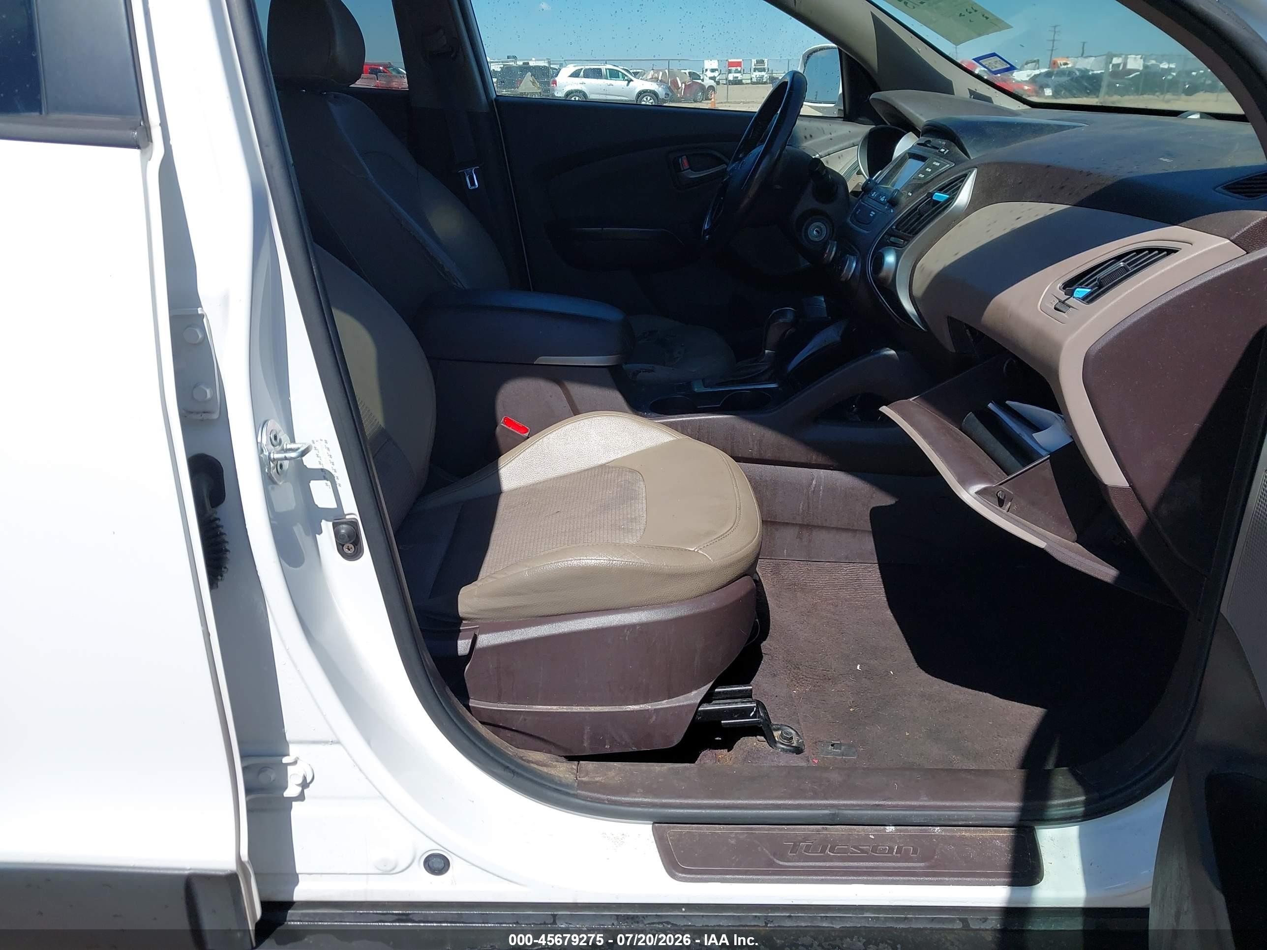2015 Hyundai Tucson Se White vin: KM8JUCAG5FU080690