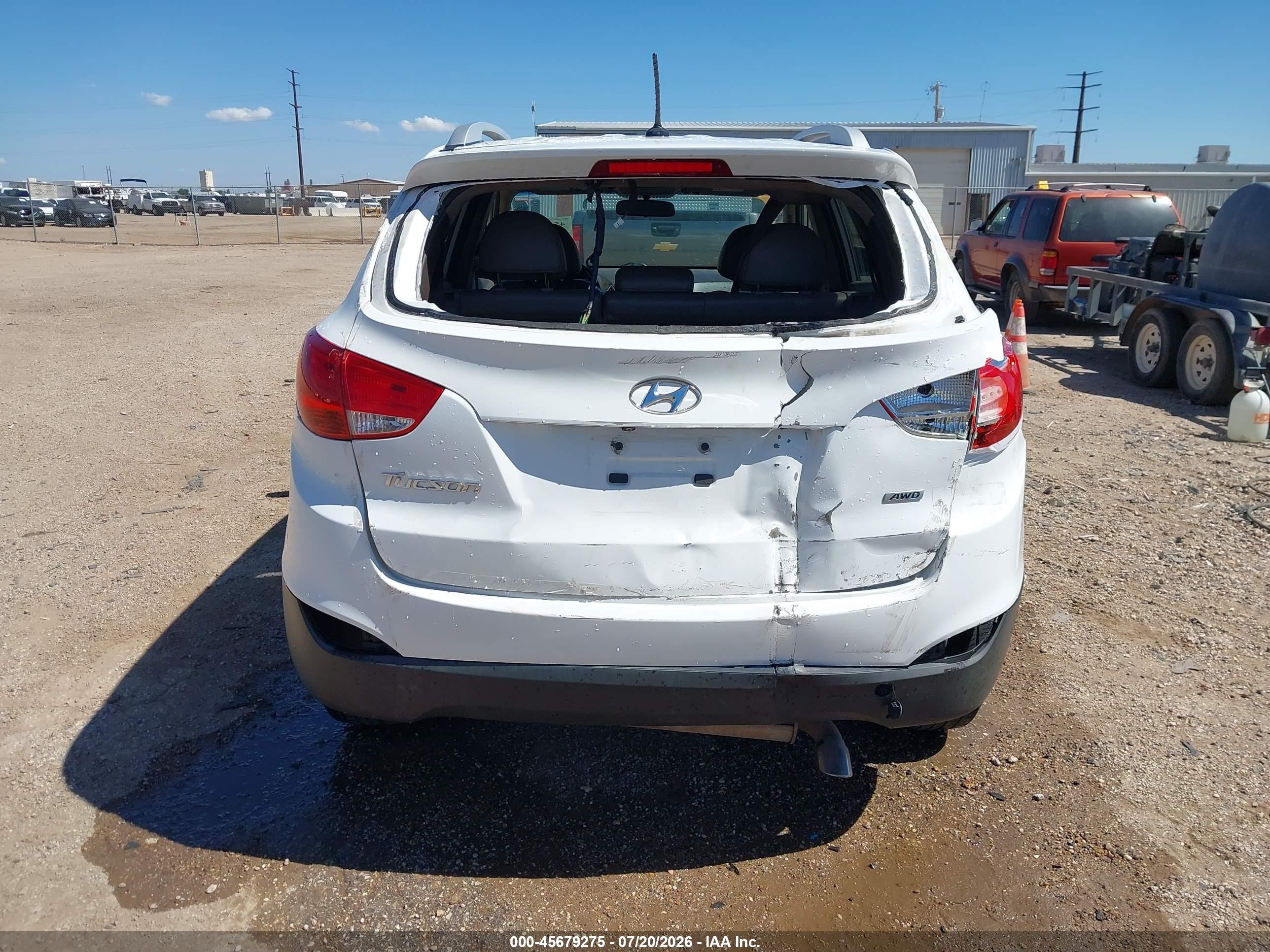2015 Hyundai Tucson Se White vin: KM8JUCAG5FU080690
