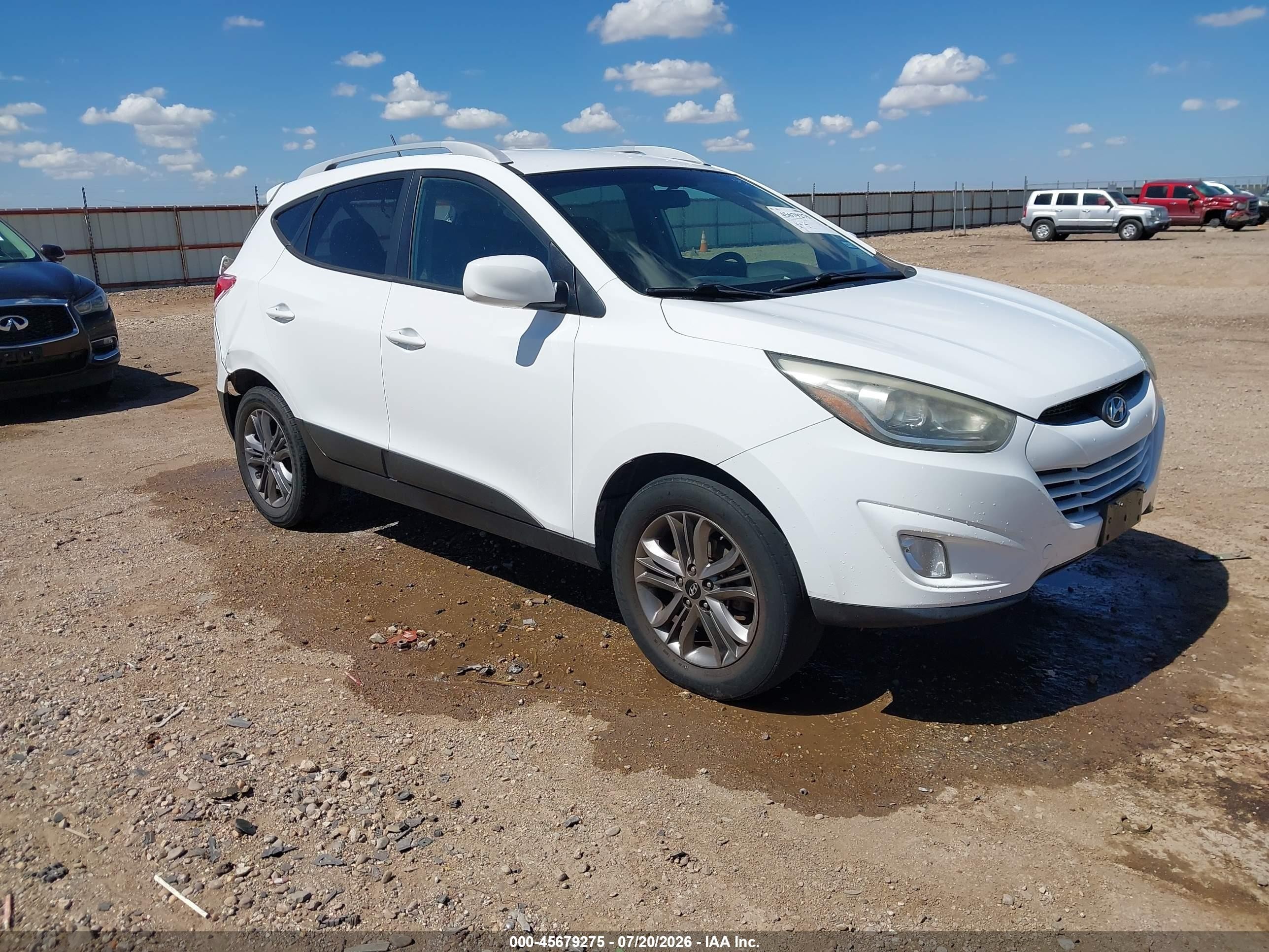 2015 Hyundai Tucson Se White vin: KM8JUCAG5FU080690