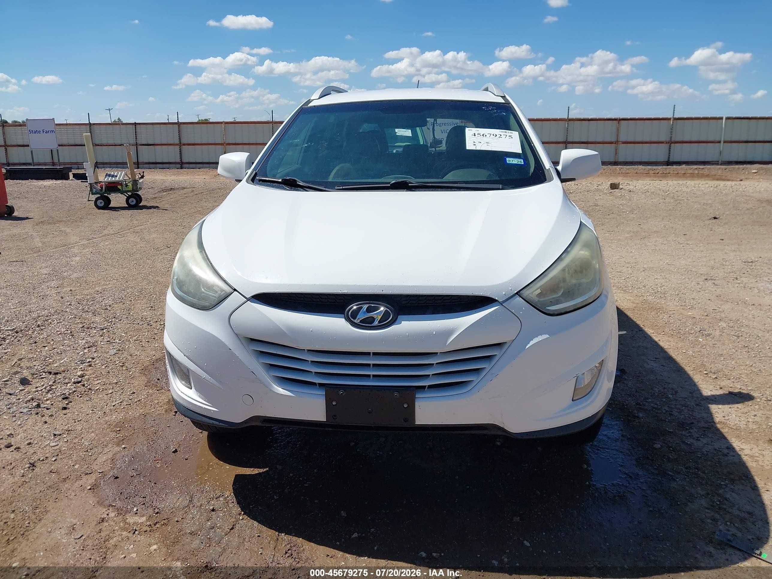 2015 Hyundai Tucson Se White vin: KM8JUCAG5FU080690