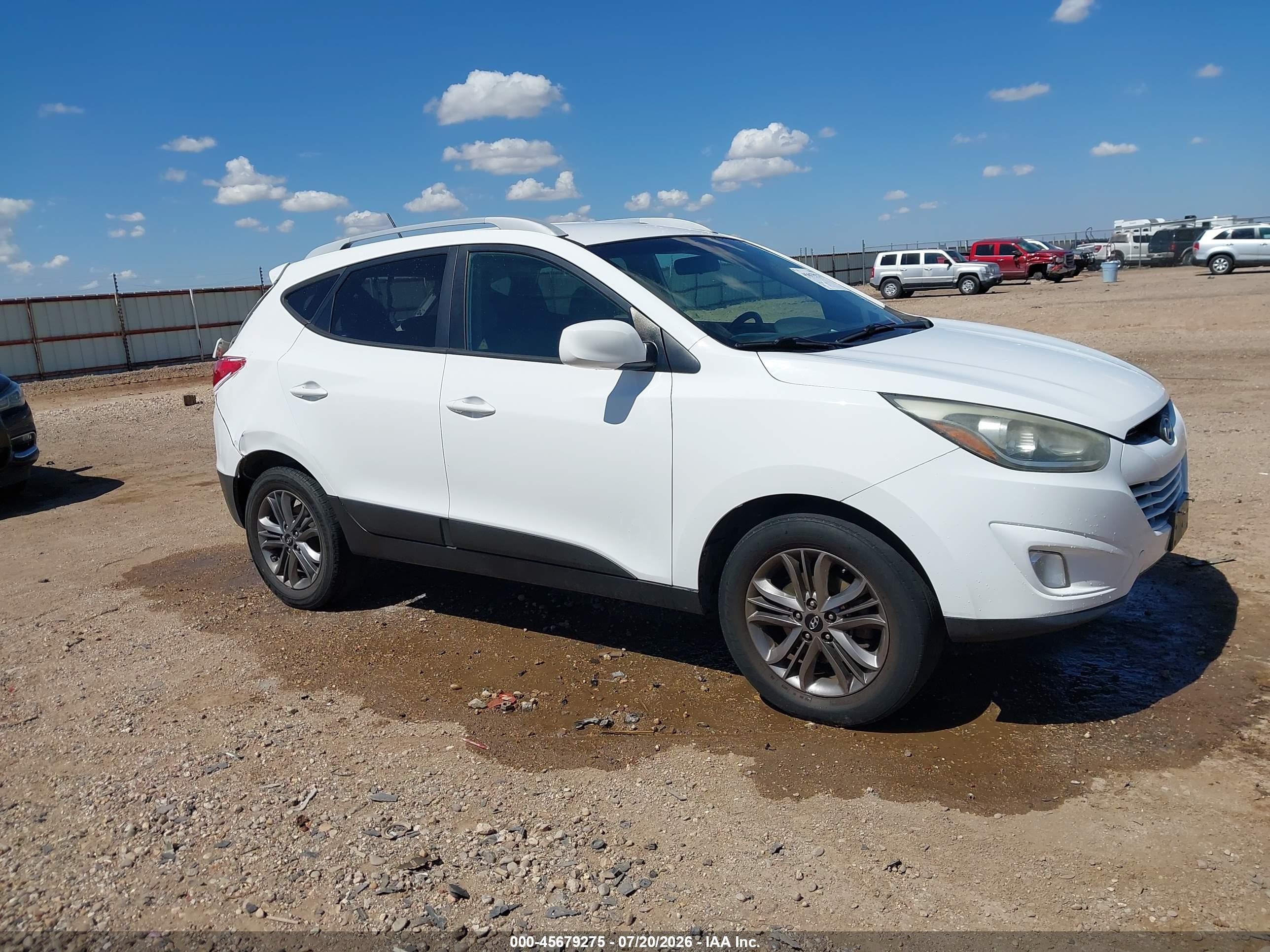 2015 Hyundai Tucson Se White vin: KM8JUCAG5FU080690