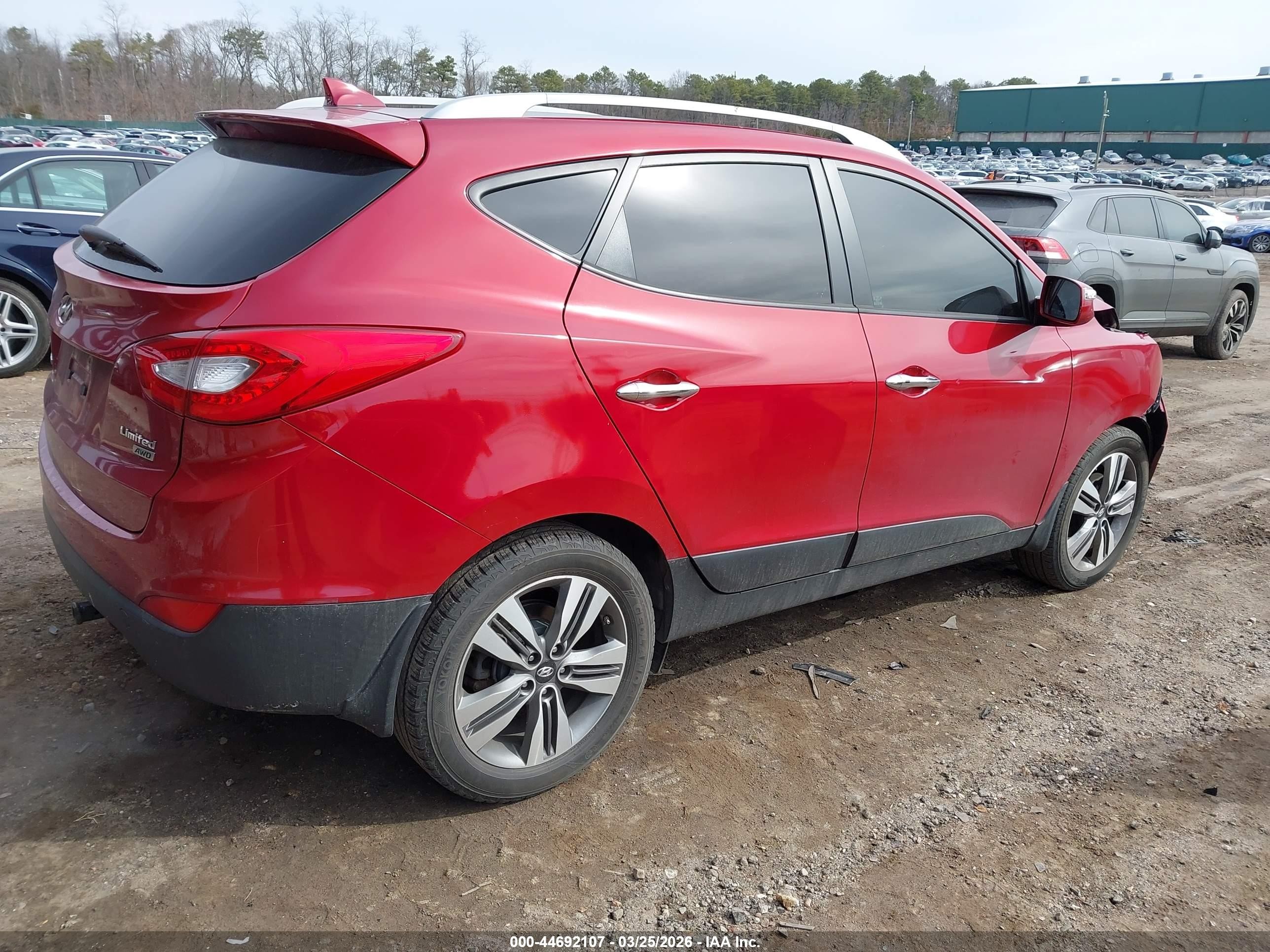 2015 Hyundai Tucson Limited Red vin: KM8JUCAG5FU092757