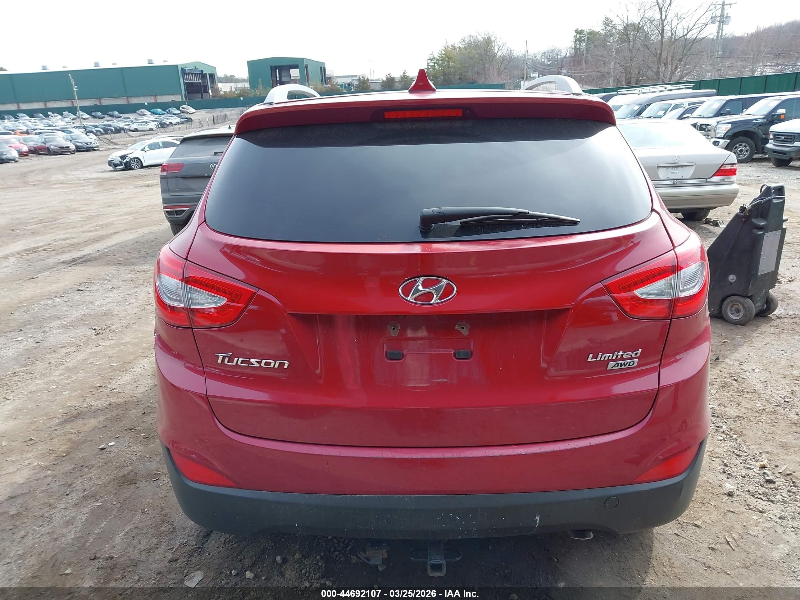 2015 Hyundai Tucson Limited Red vin: KM8JUCAG5FU092757