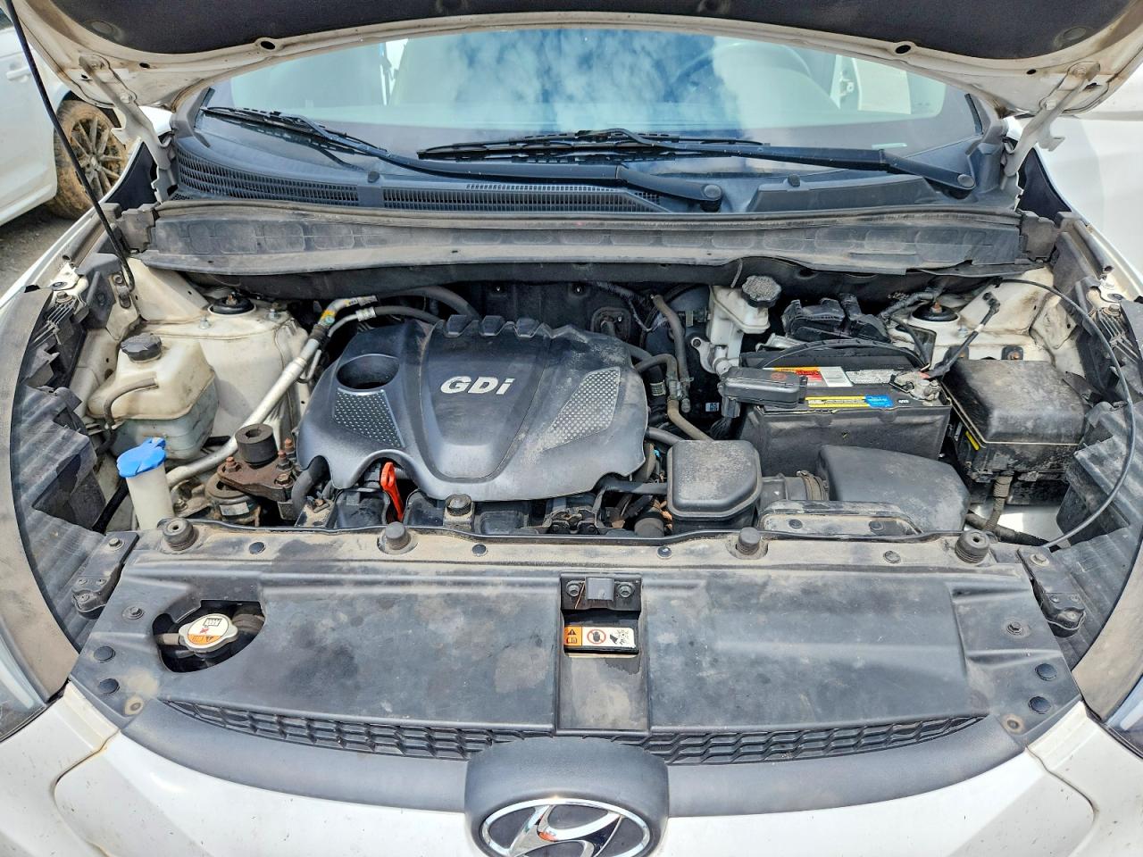 2015 Hyundai Tucson Se White vin: KM8JUCAG5FU109475