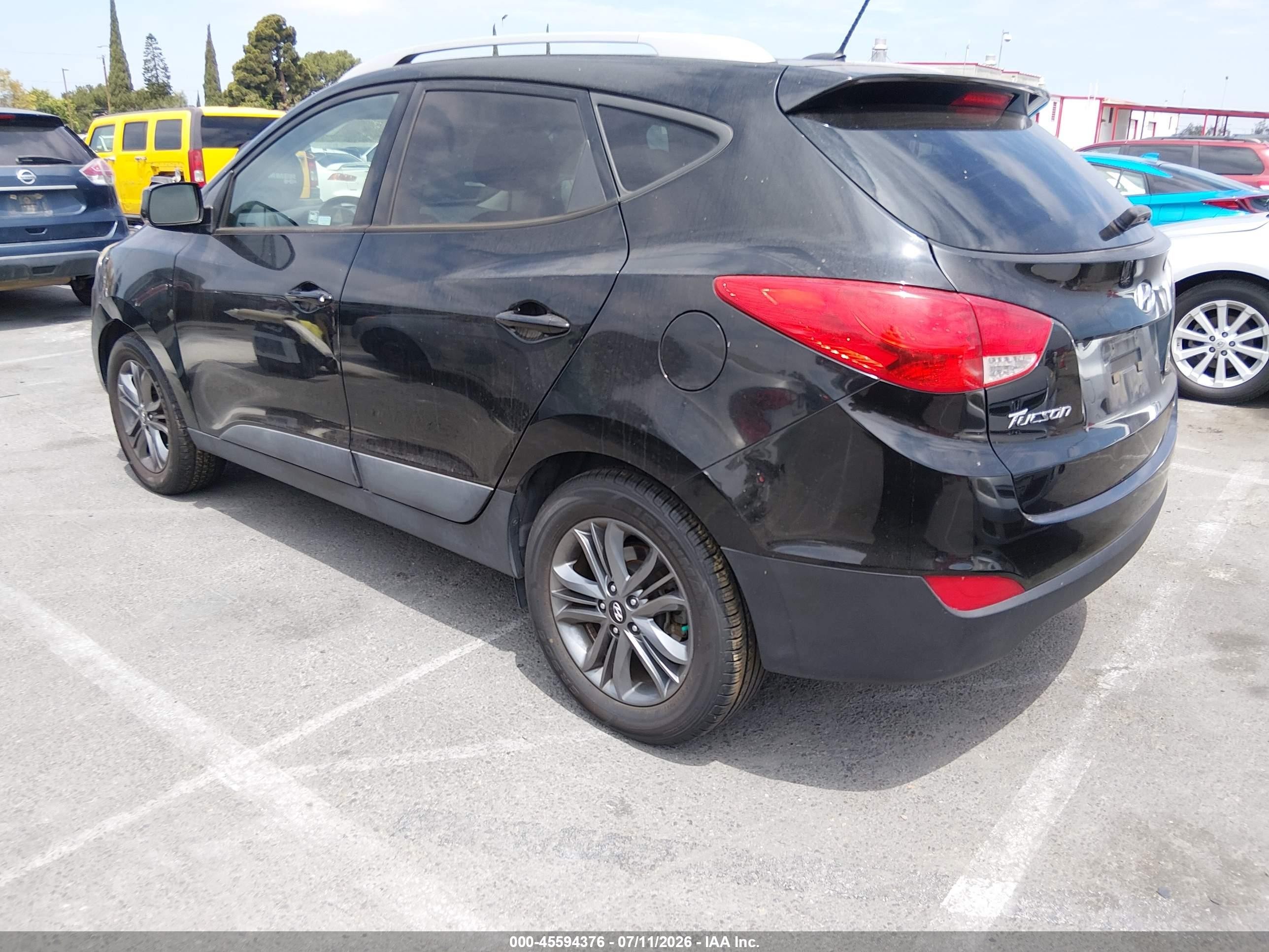 2015 Hyundai Tucson Se Black vin: KM8JUCAG5FU114255