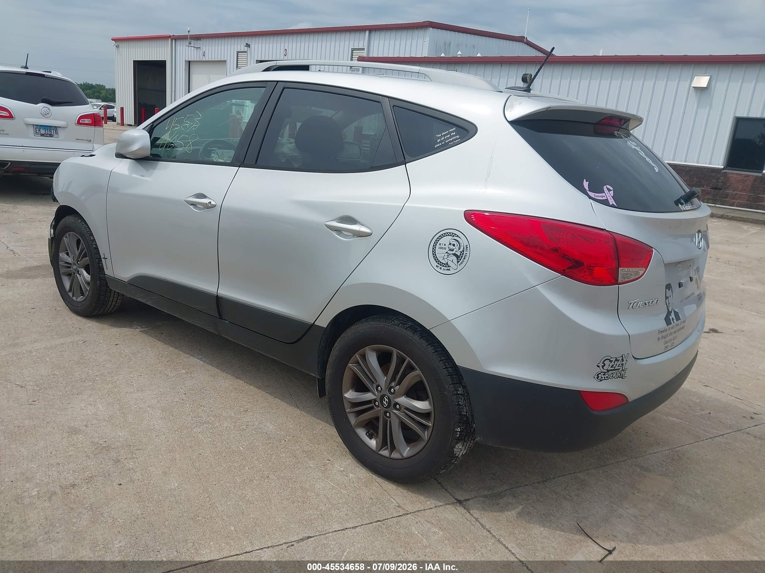 2015 Hyundai Tucson Se Silver vin: KM8JUCAG5FU997404