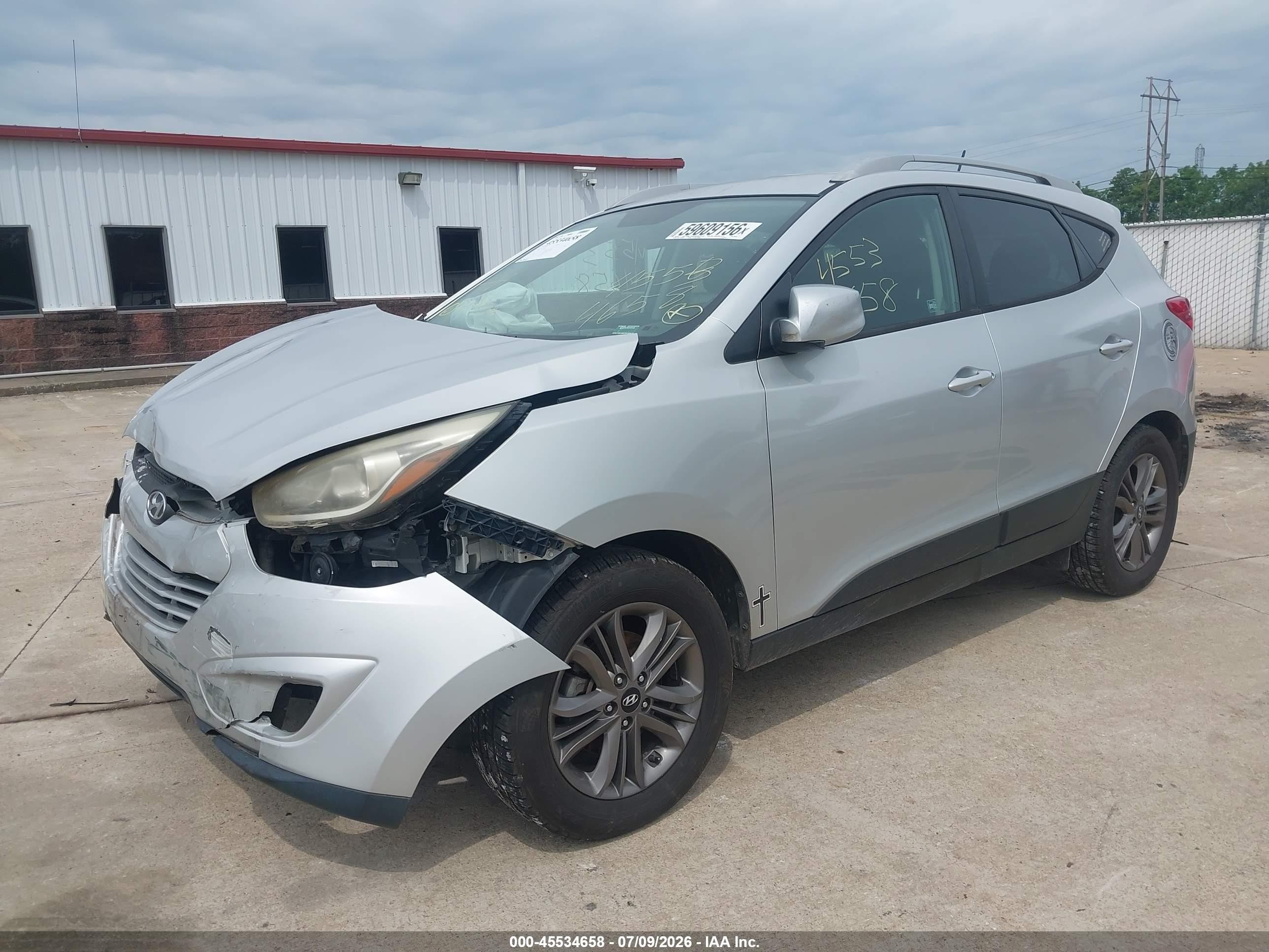 2015 Hyundai Tucson Se Silver vin: KM8JUCAG5FU997404