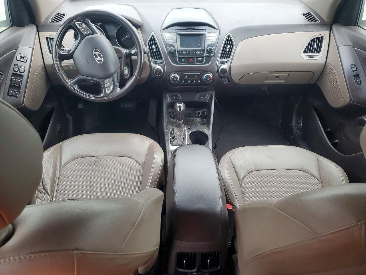 2014 Hyundai Tucson White vin: KM8JUCAG6EU793466