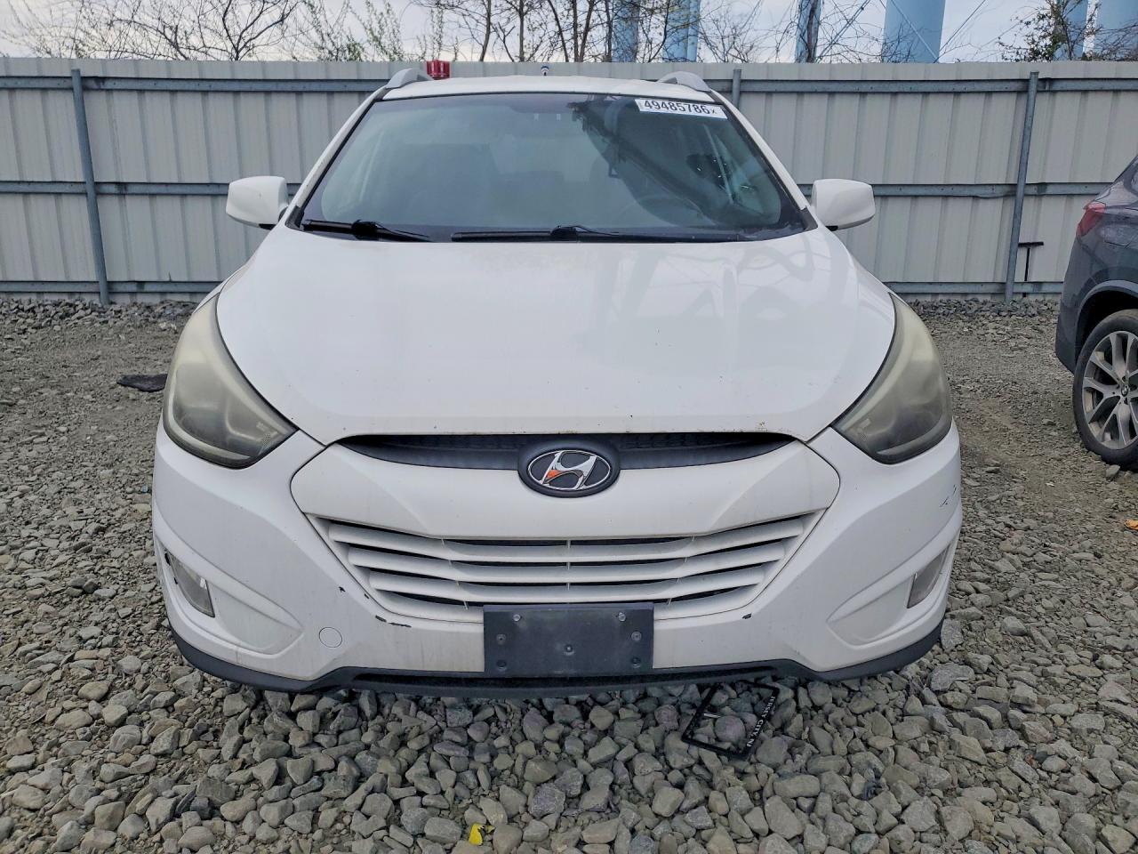 2014 Hyundai Tucson White vin: KM8JUCAG6EU793466