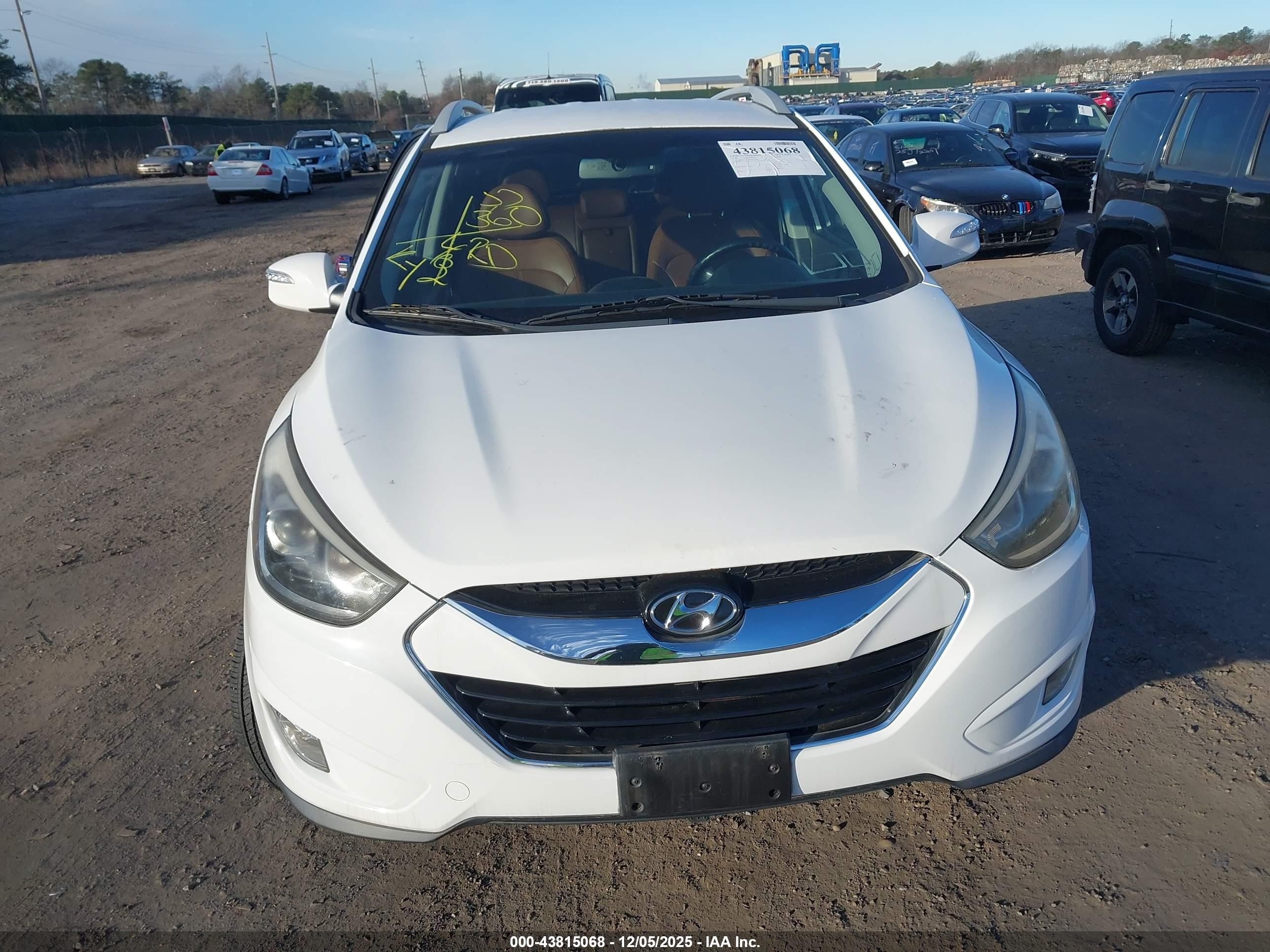 2014 Hyundai Tucson Limited Белый vin: KM8JUCAG6EU851088