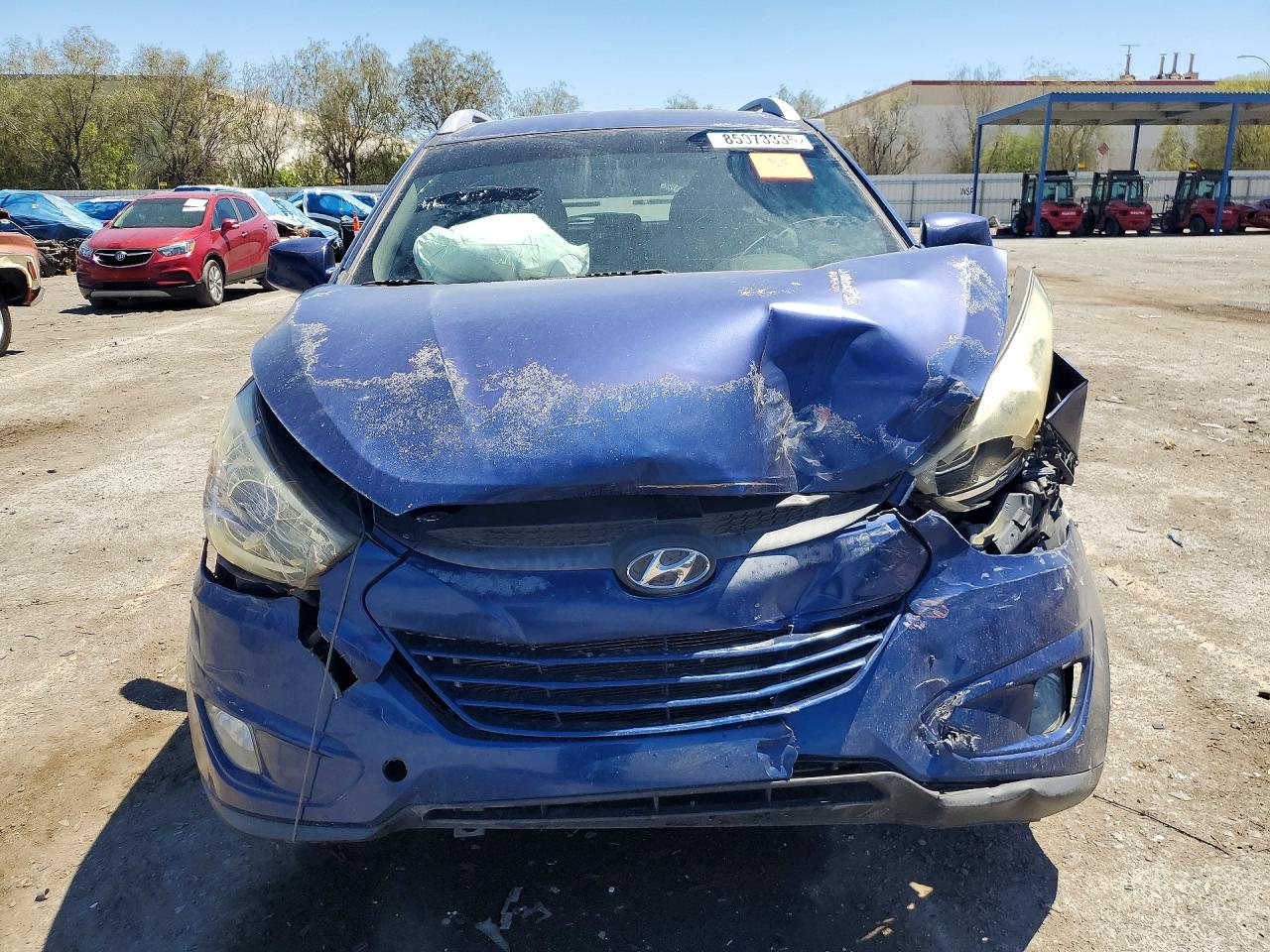 2014 Hyundai Tucson Se Синий vin: KM8JUCAG6EU914772