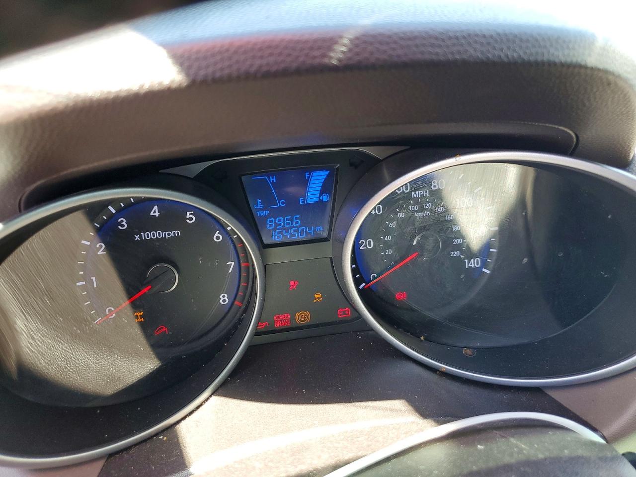 2014 Hyundai Tucson Se Синий vin: KM8JUCAG6EU914772