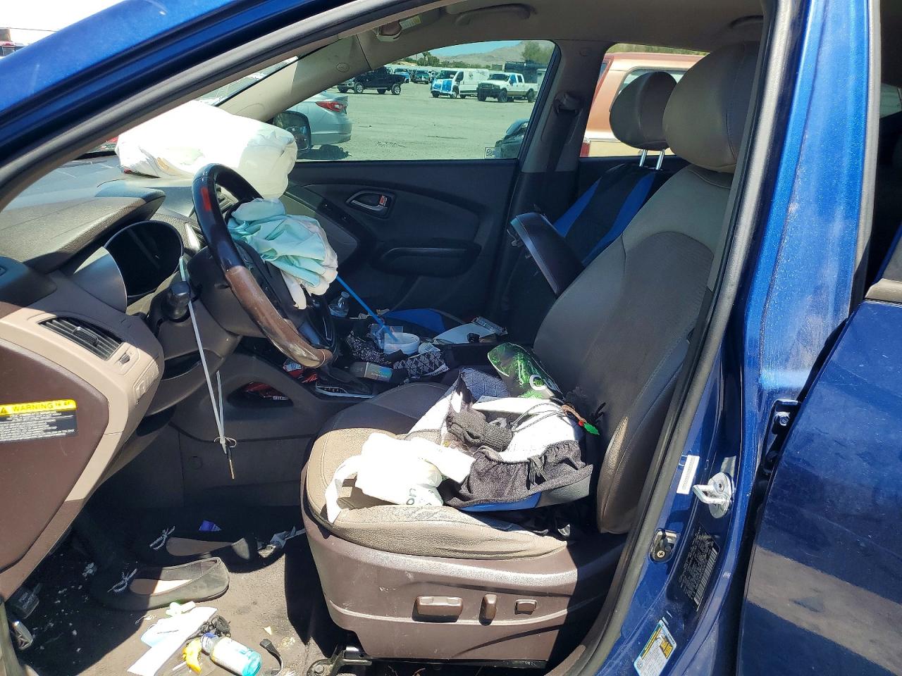 2014 Hyundai Tucson Se Синий vin: KM8JUCAG6EU914772