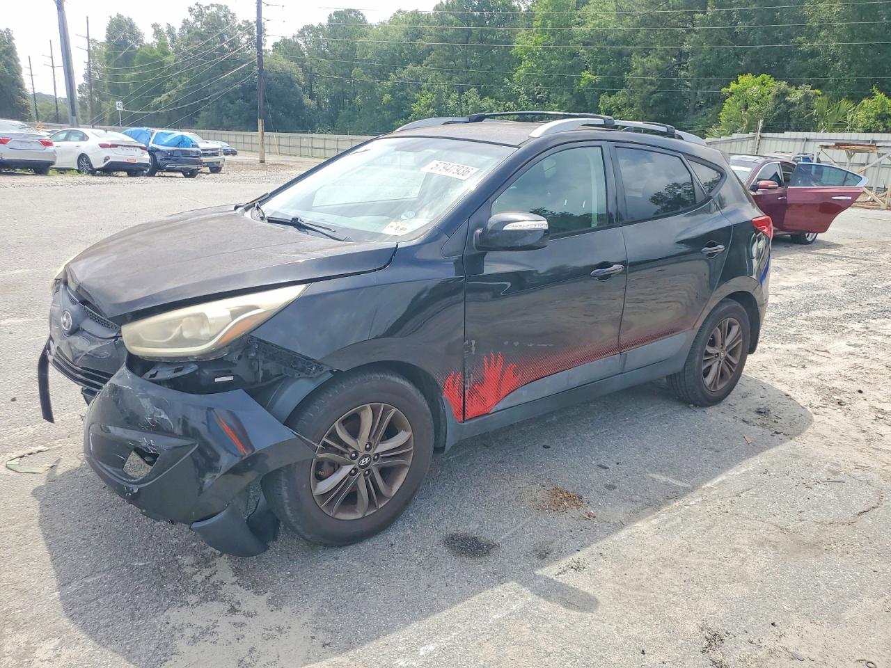 2014 Hyundai Tucson The Walking Dead Edition Black vin: KM8JUCAG6EU937436