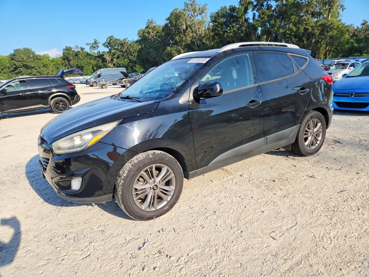 2015 Hyundai Tucson Se Черный vin: KM8JUCAG6FU085056