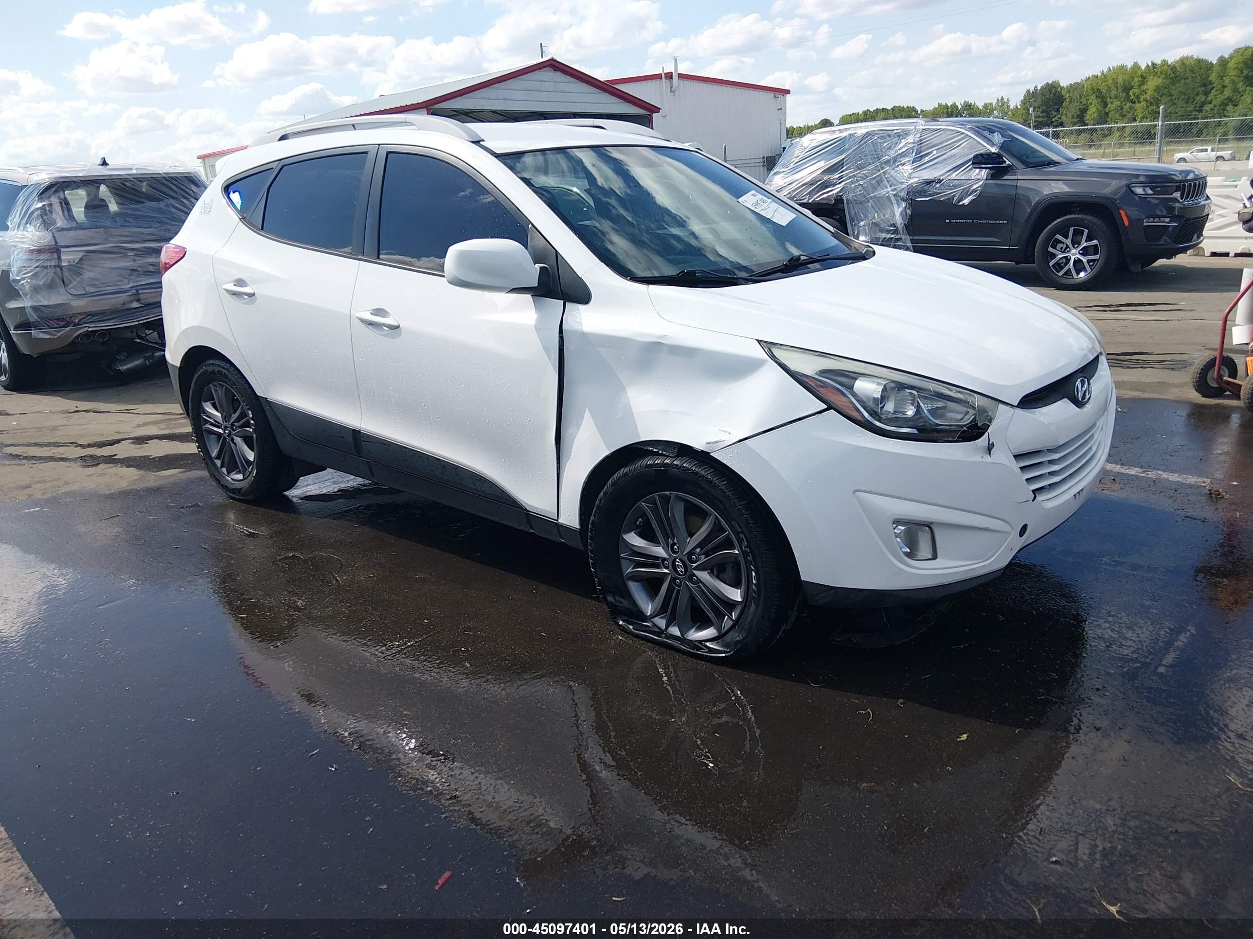 2015 Hyundai Tucson Se White vin: KM8JUCAG6FU085672