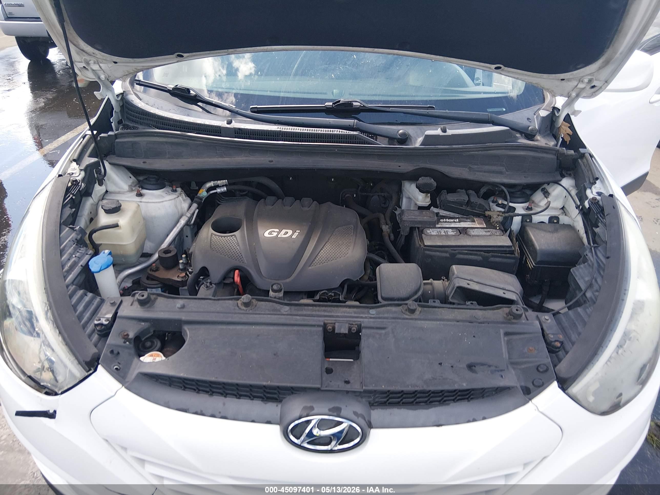 2015 Hyundai Tucson Se White vin: KM8JUCAG6FU085672