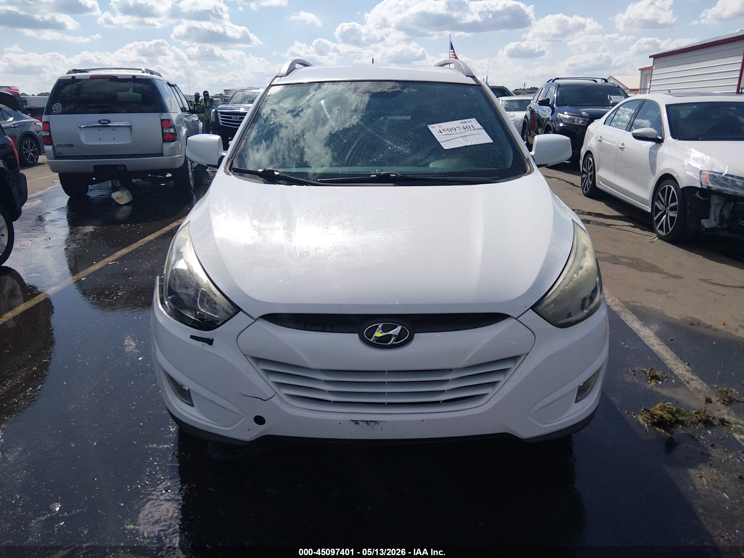 2015 Hyundai Tucson Se White vin: KM8JUCAG6FU085672