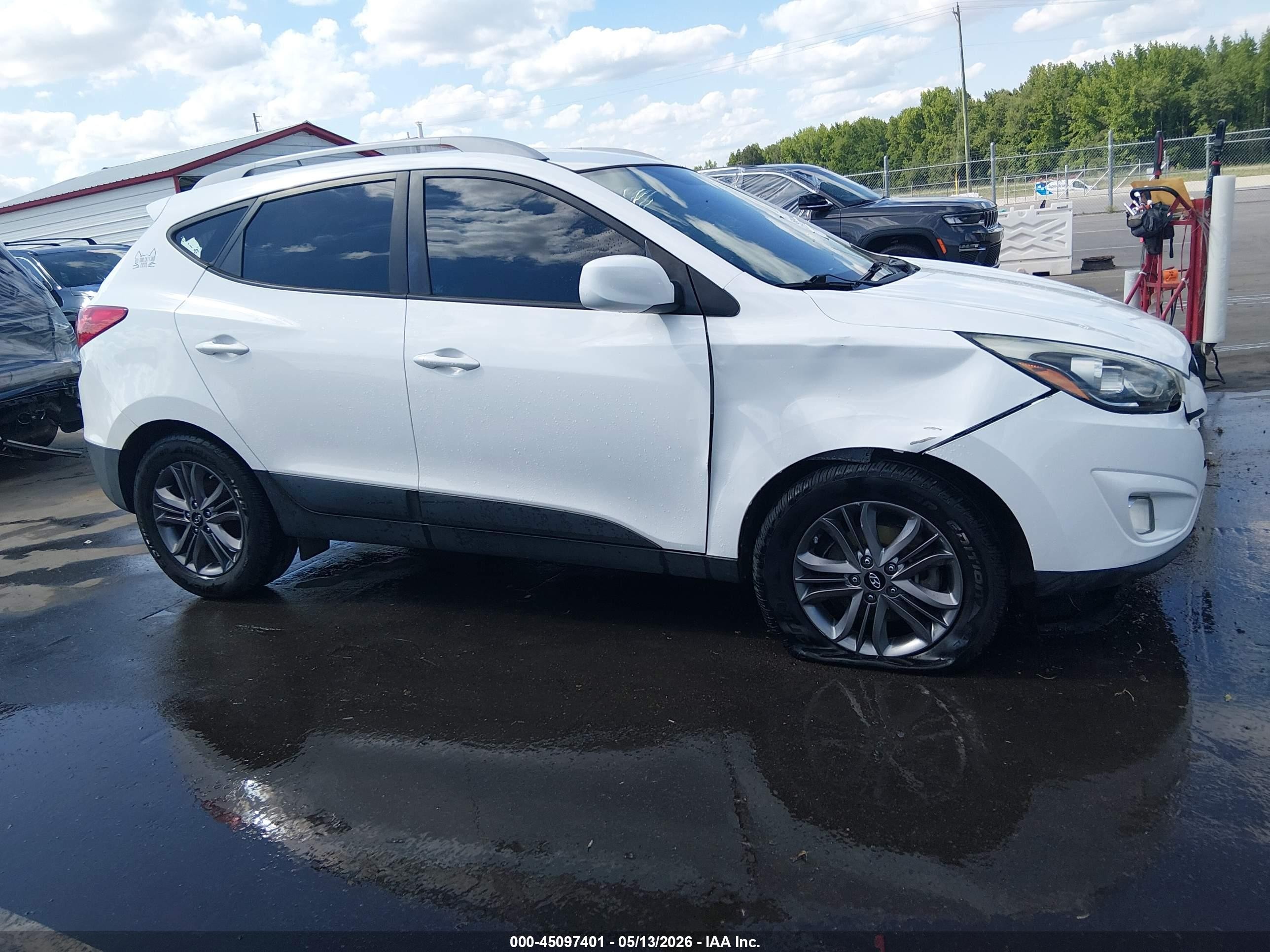 2015 Hyundai Tucson Se White vin: KM8JUCAG6FU085672