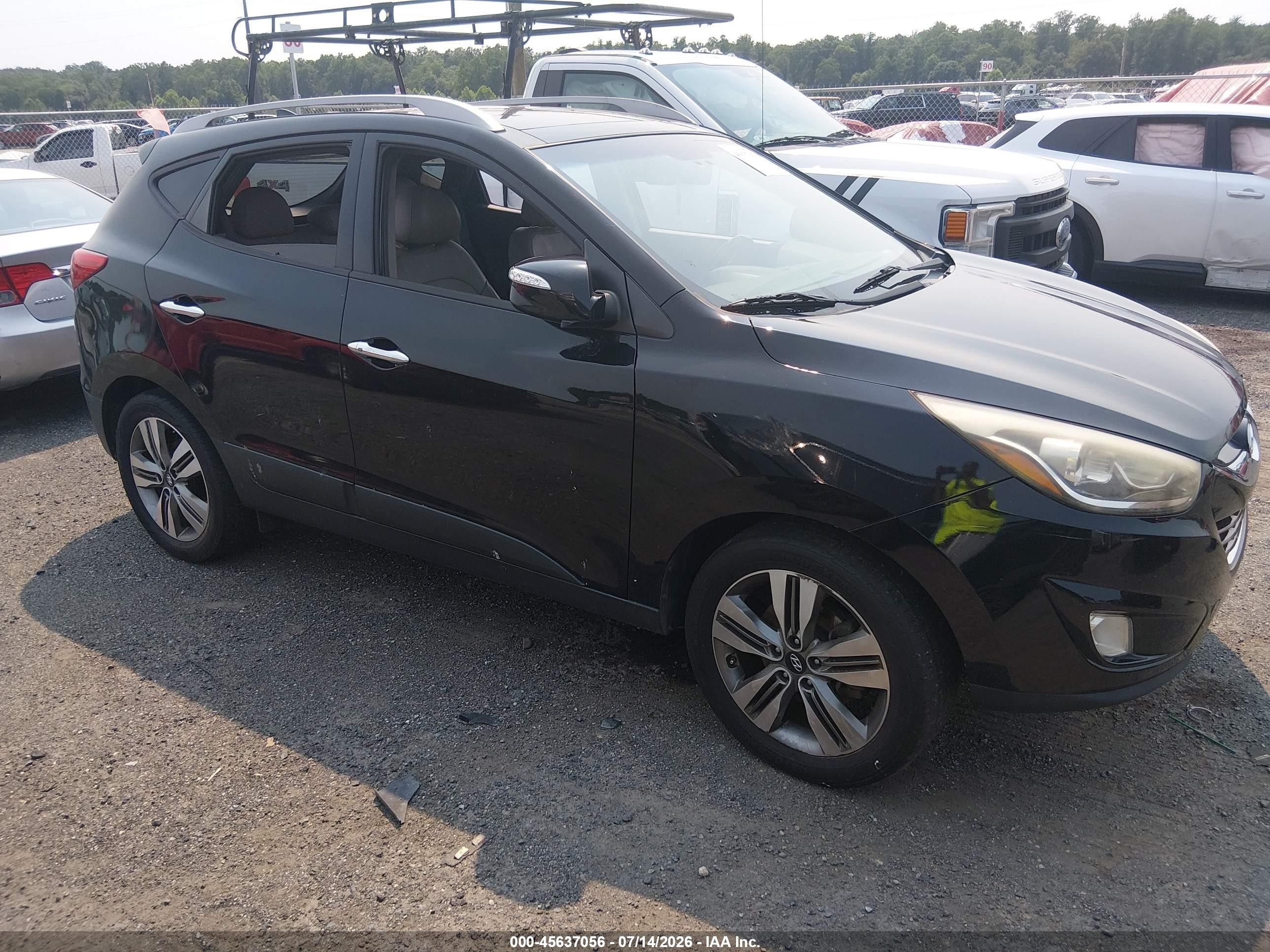 2015 Hyundai Tucson Limited Black vin: KM8JUCAG6FU974939