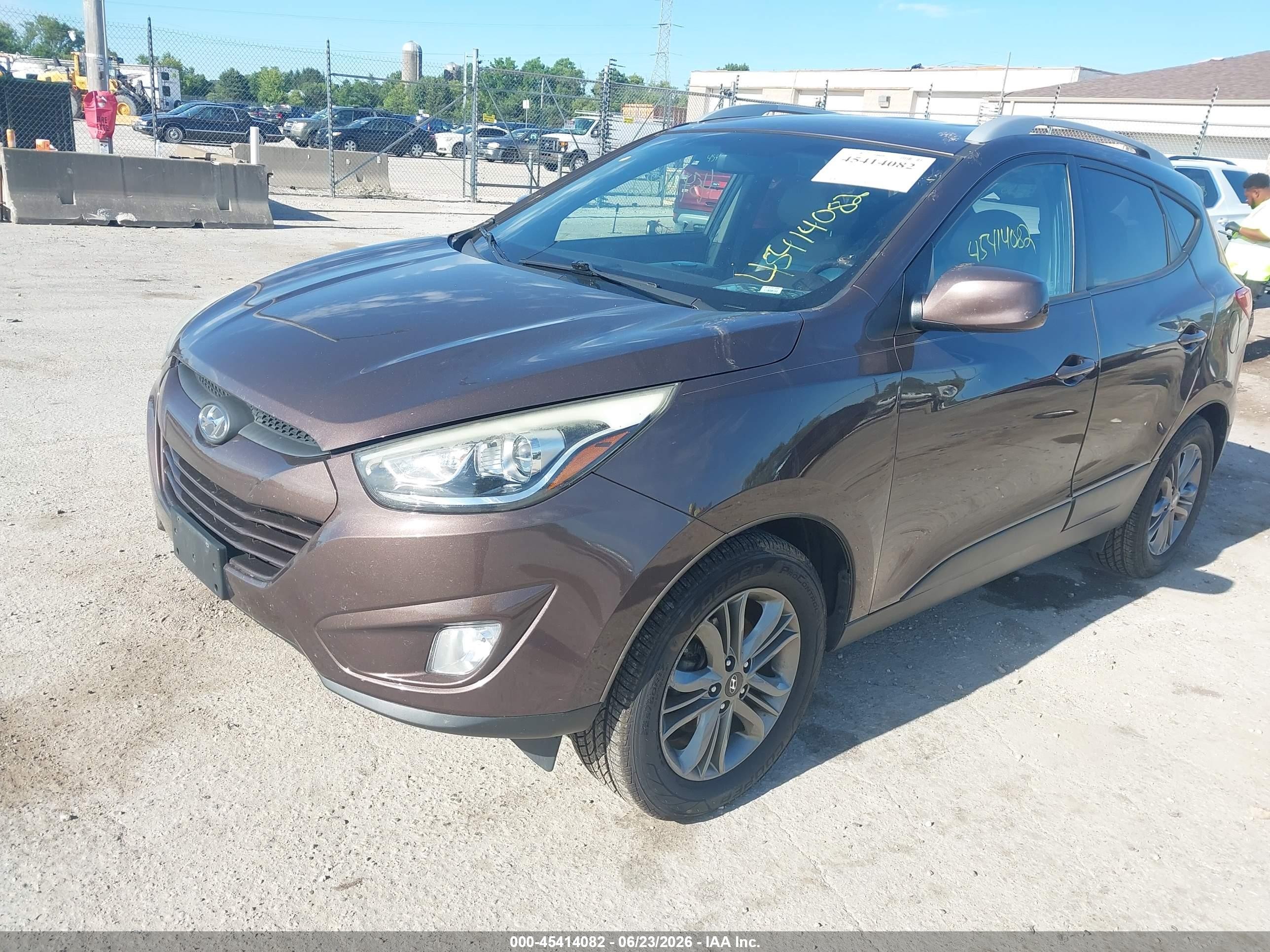 2015 Hyundai Tucson Se Brown vin: KM8JUCAG6FU988937