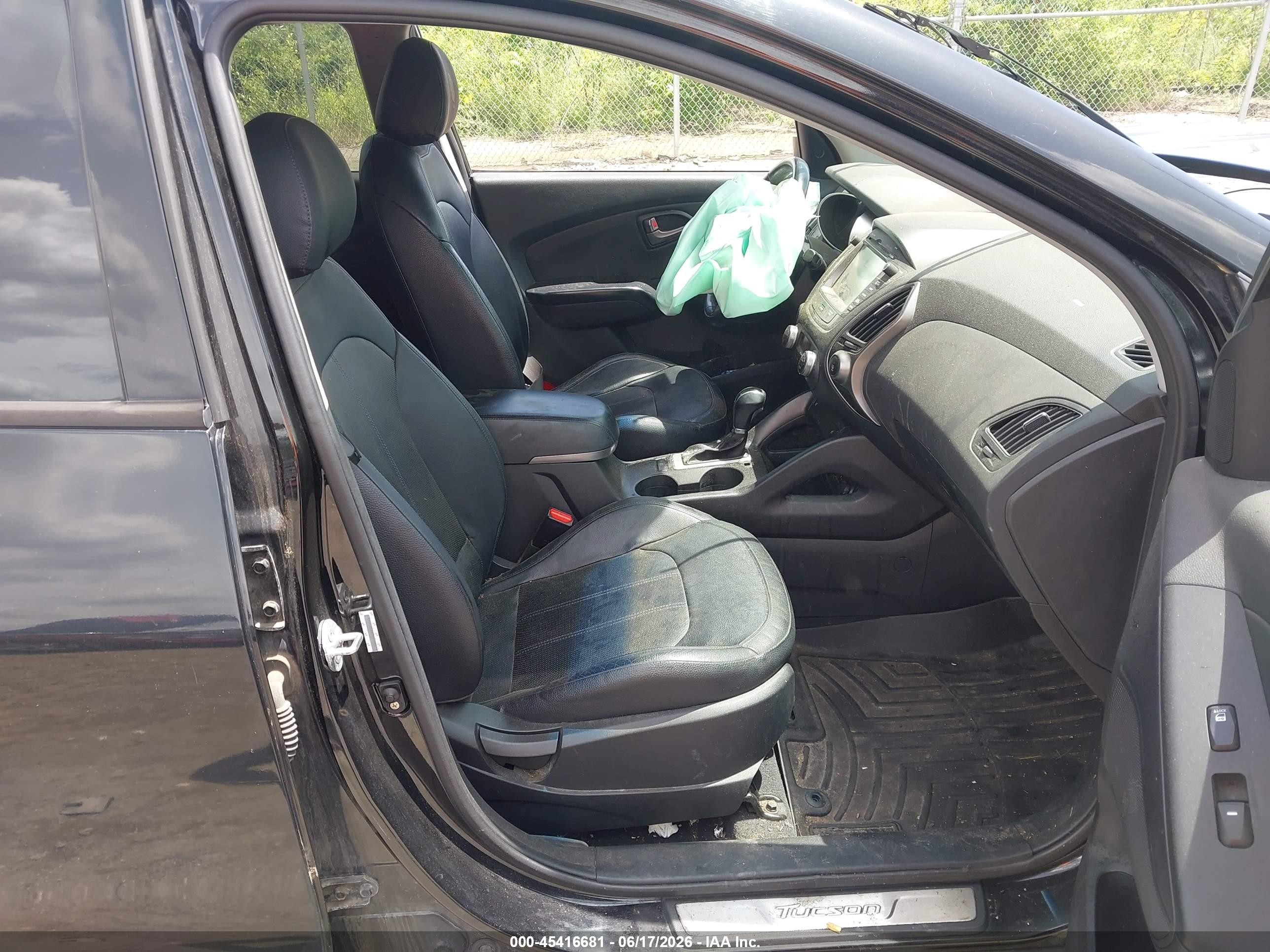 2014 Hyundai Tucson Limited Black vin: KM8JUCAG7EU796019