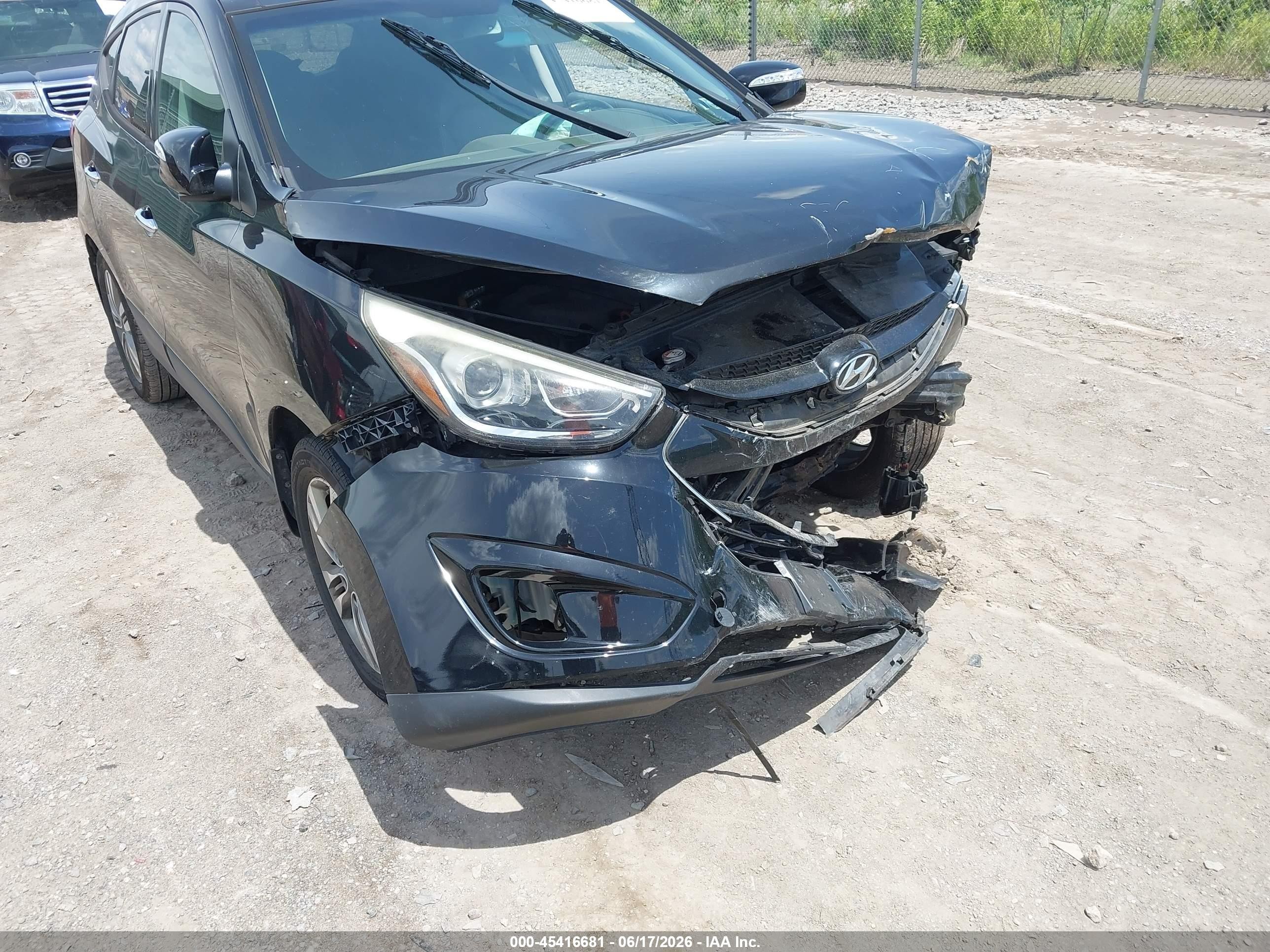 2014 Hyundai Tucson Limited Black vin: KM8JUCAG7EU796019