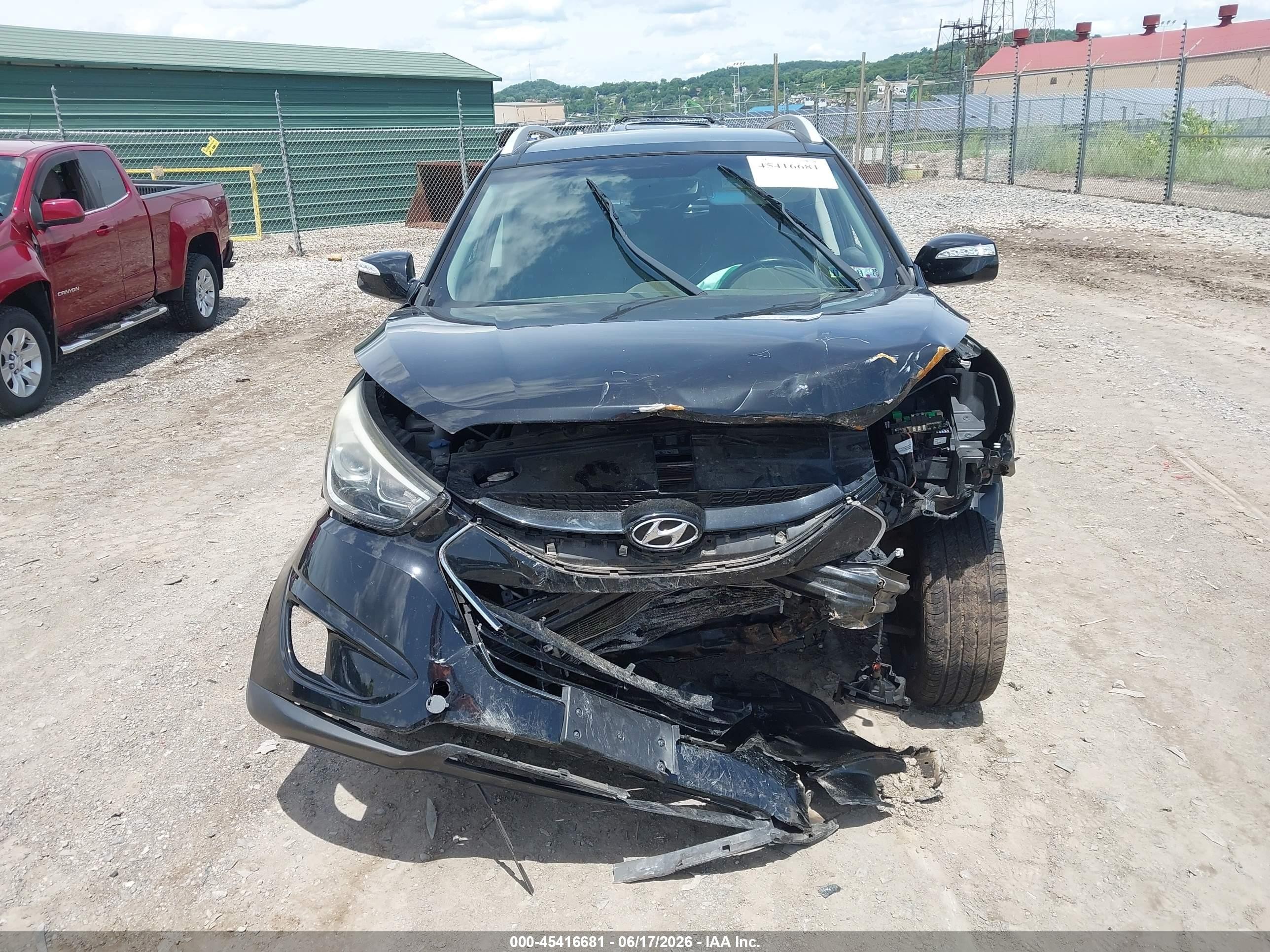 2014 Hyundai Tucson Limited Black vin: KM8JUCAG7EU796019