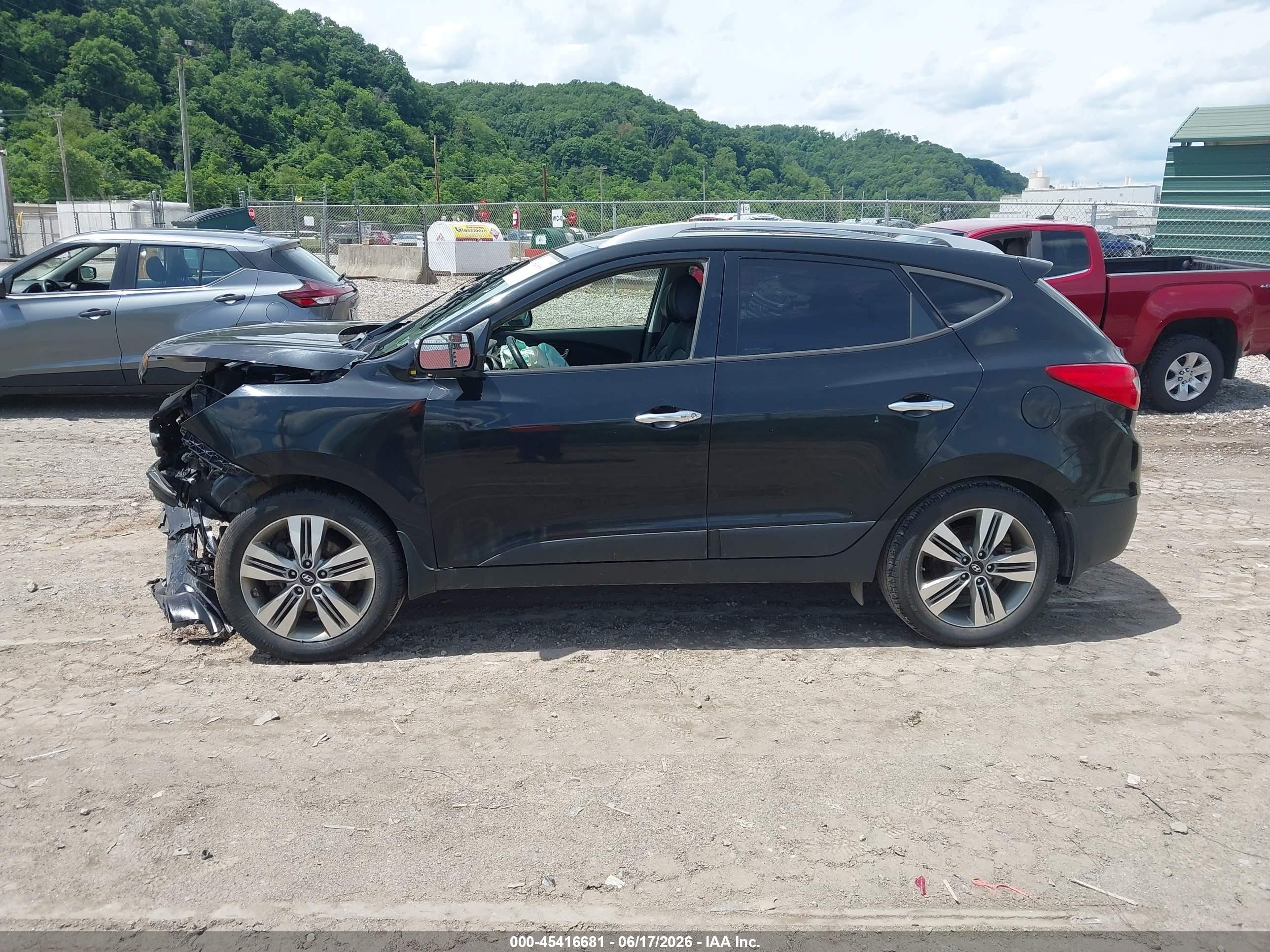 2014 Hyundai Tucson Limited Black vin: KM8JUCAG7EU796019