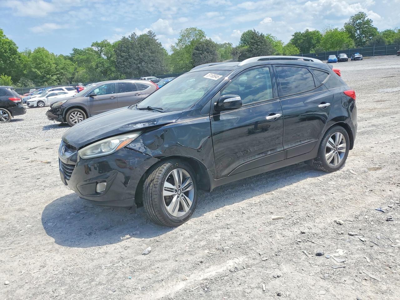 2014 Hyundai Tucson Limited Black vin: KM8JUCAG7EU797722