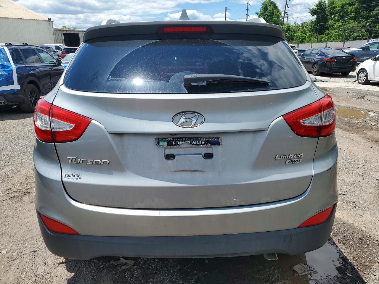 2014 Hyundai Tucson Limited Gray vin: KM8JUCAG7EU832534