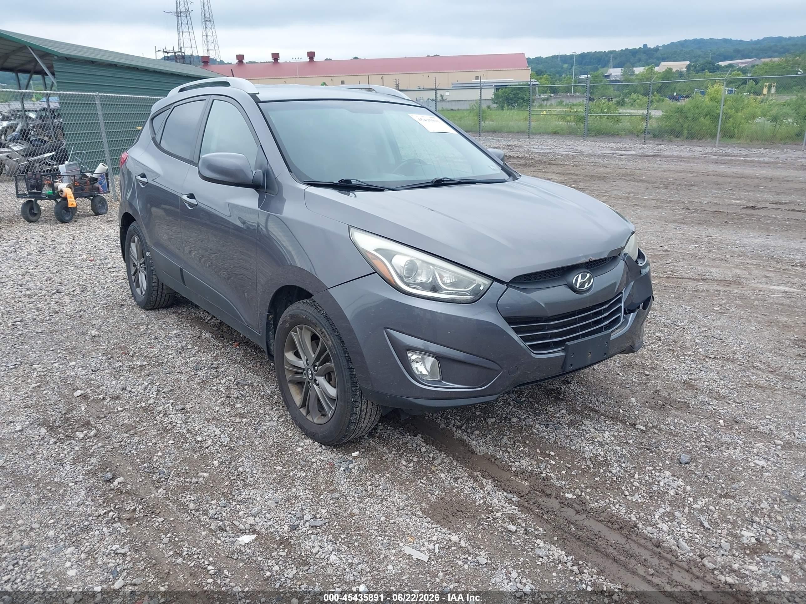2014 Hyundai Tucson Se Gray vin: KM8JUCAG7EU905059