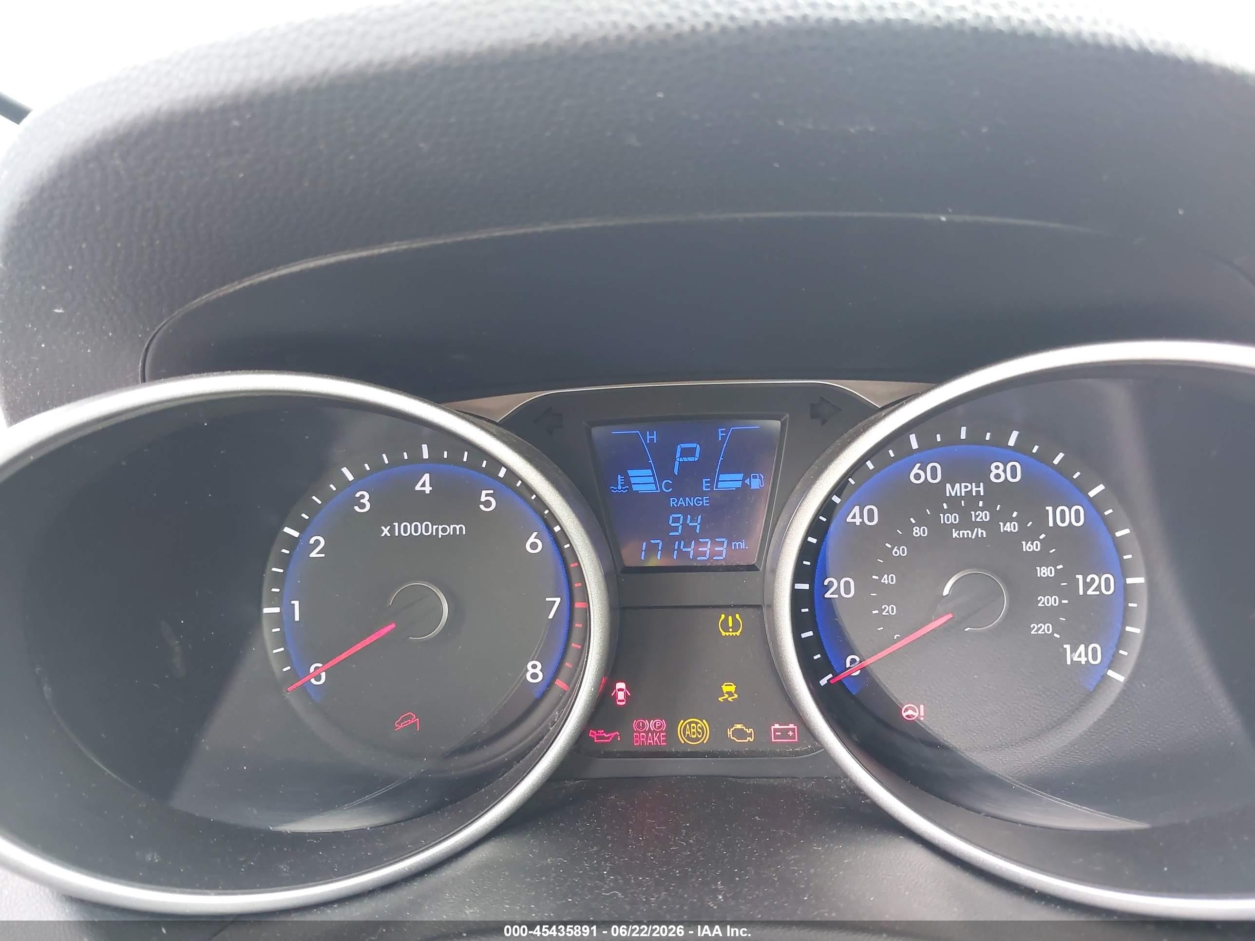 2014 Hyundai Tucson Se Gray vin: KM8JUCAG7EU905059