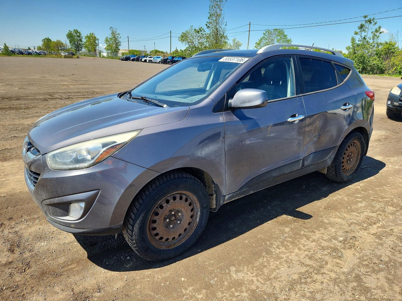 2015 Hyundai Tucson Se Серый vin: KM8JUCAG7FU031054