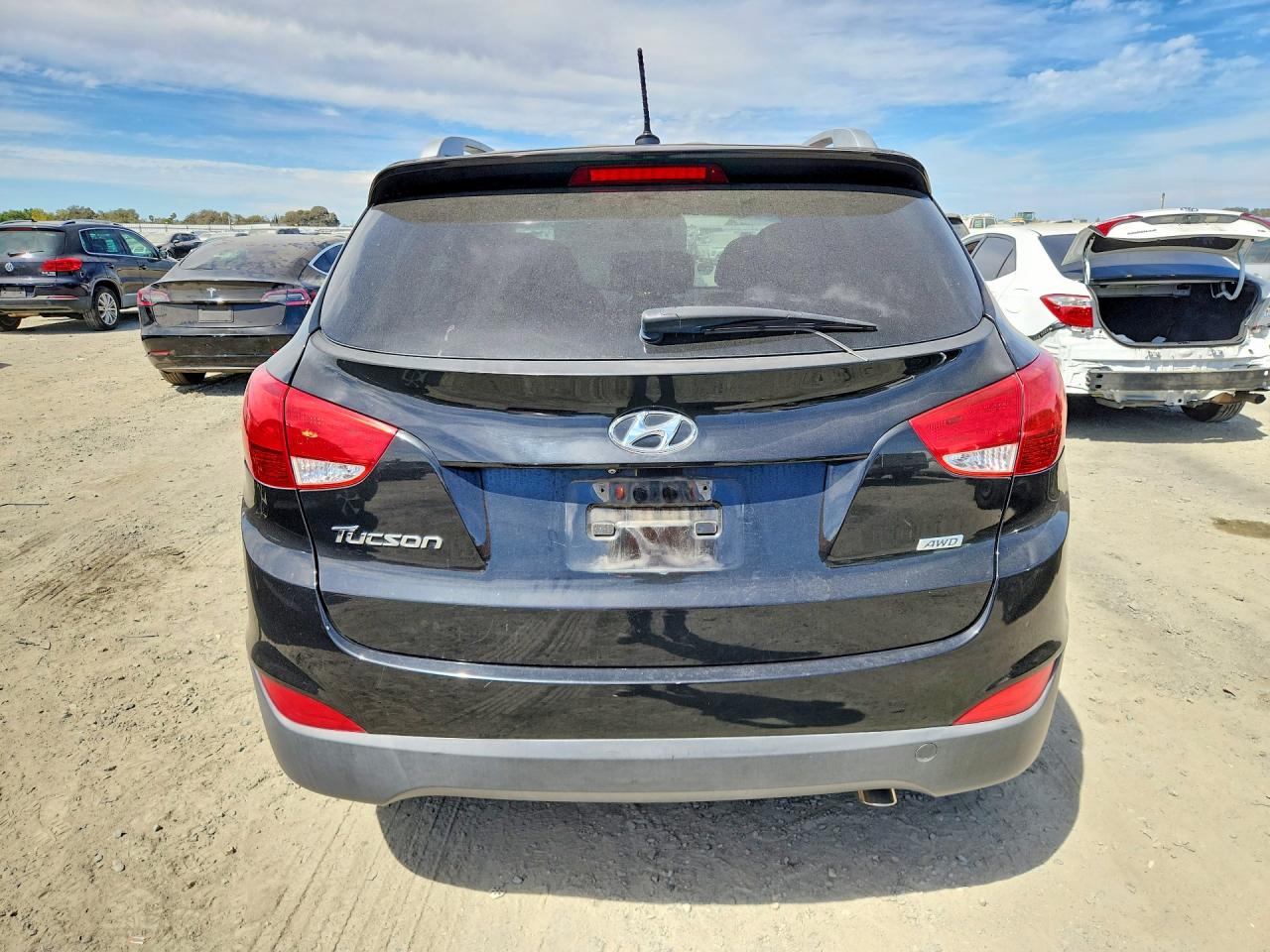 2015 Hyundai Tucson Se Черный vin: KM8JUCAG7FU102785