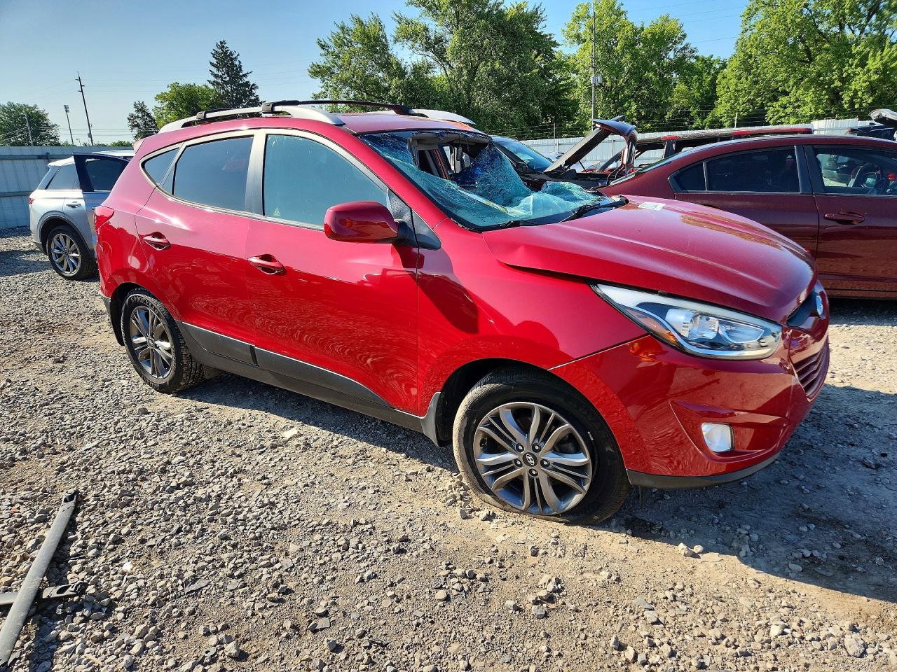 2015 Hyundai Tucson Se Red vin: KM8JUCAG7FU983746