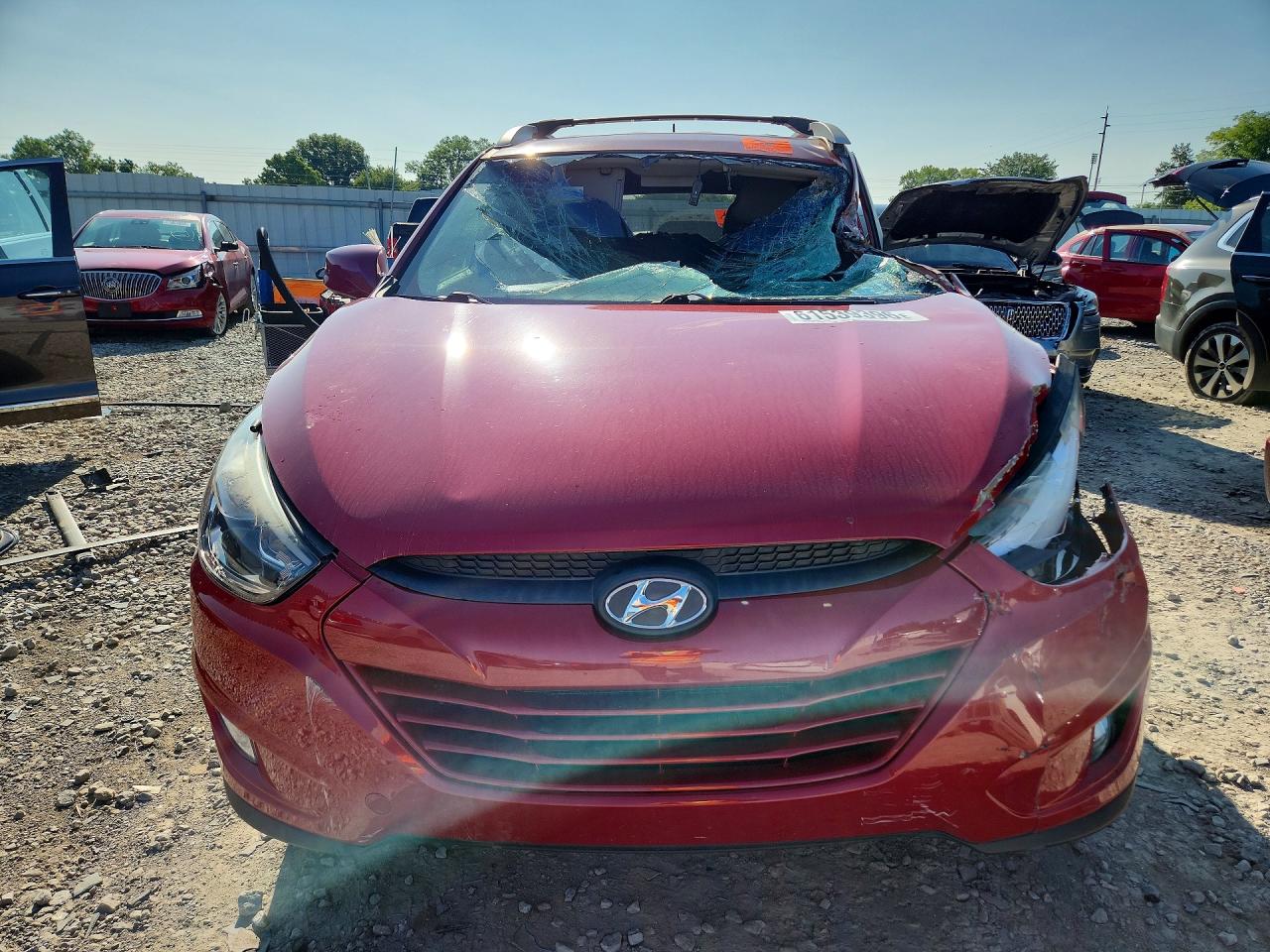 2015 Hyundai Tucson Se Red vin: KM8JUCAG7FU983746