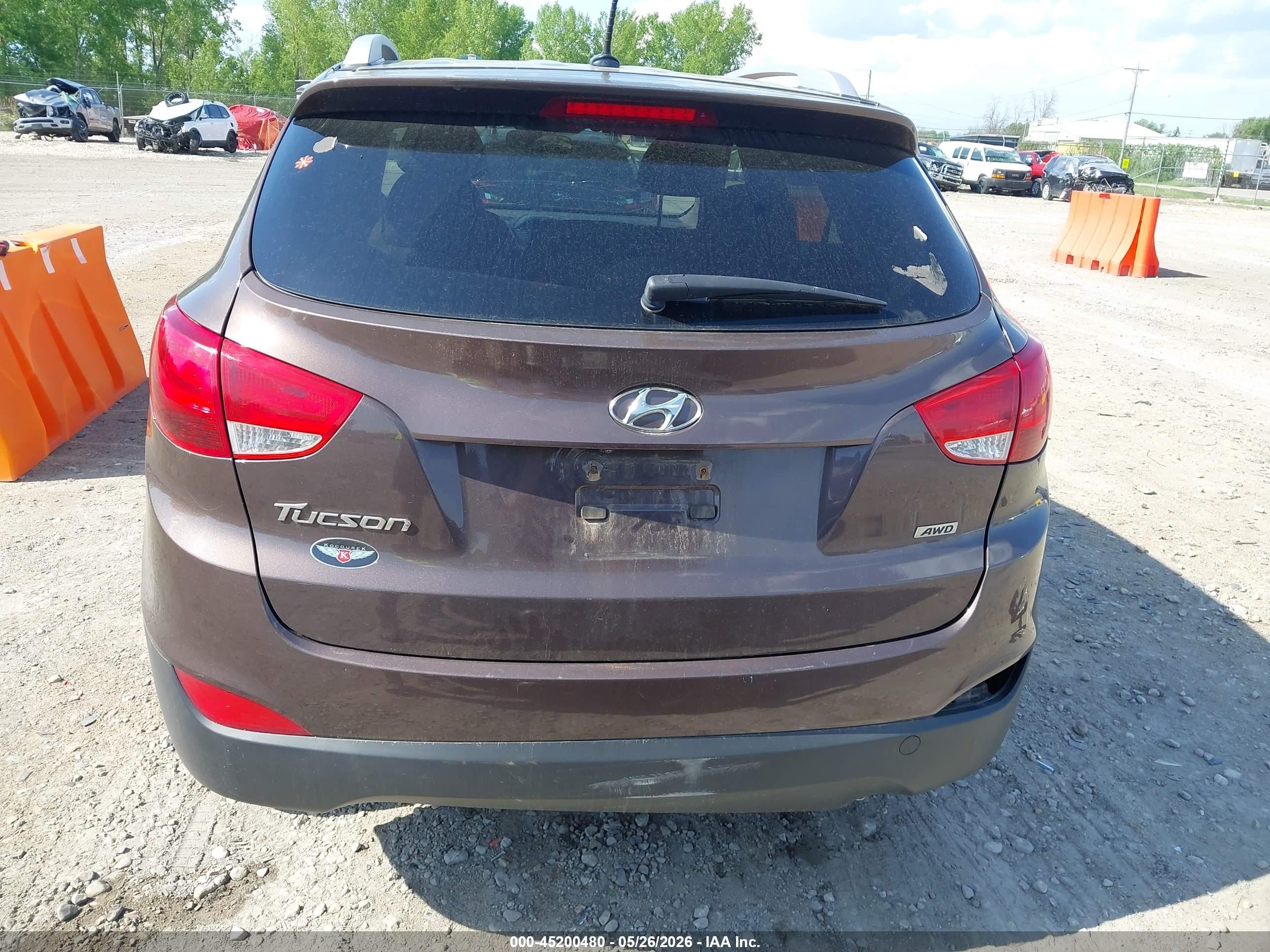 2015 Hyundai Tucson Se Brown vin: KM8JUCAG7FU999087